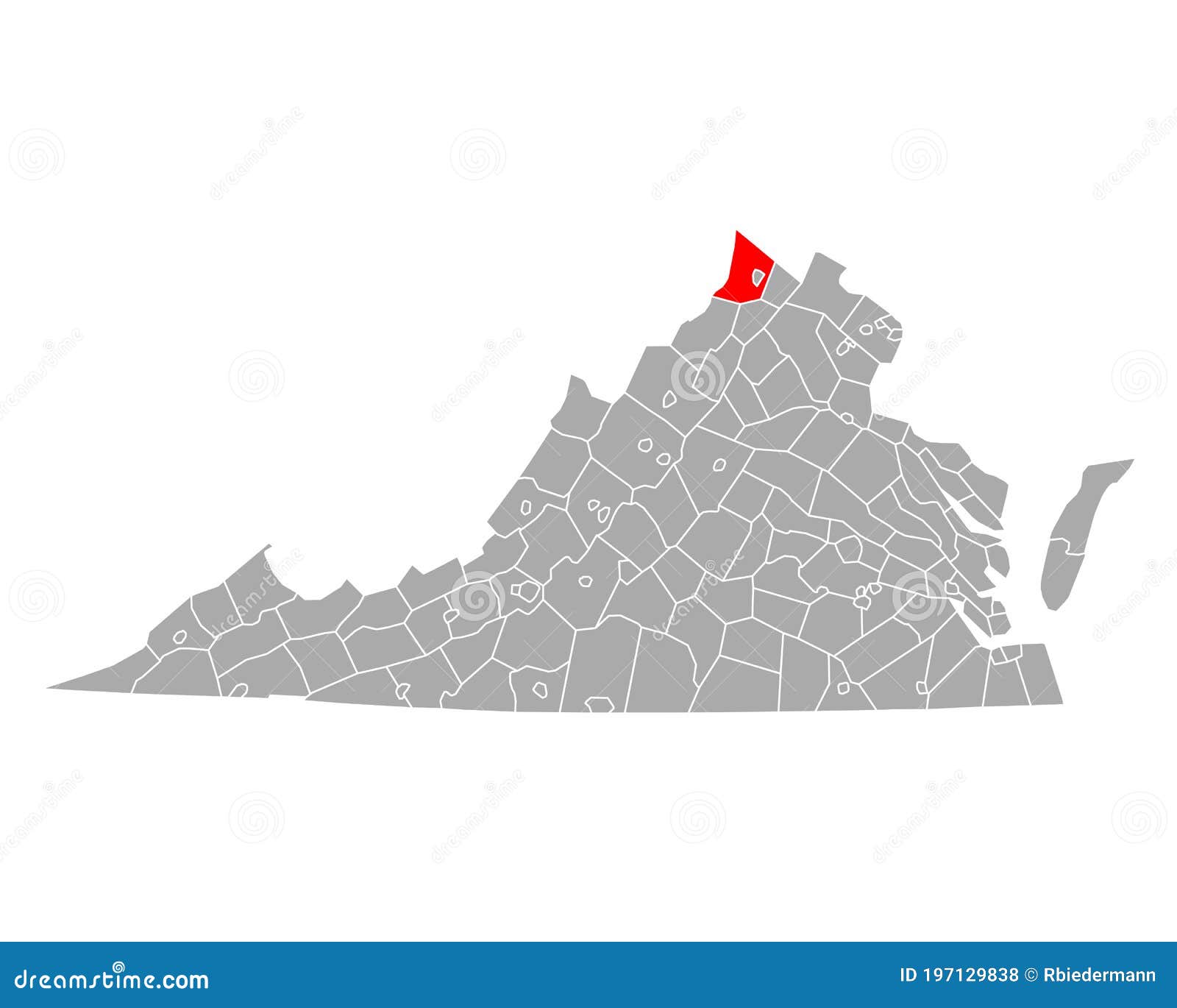 Map of Frederick in Virginia Stock Vector Illustration of travel