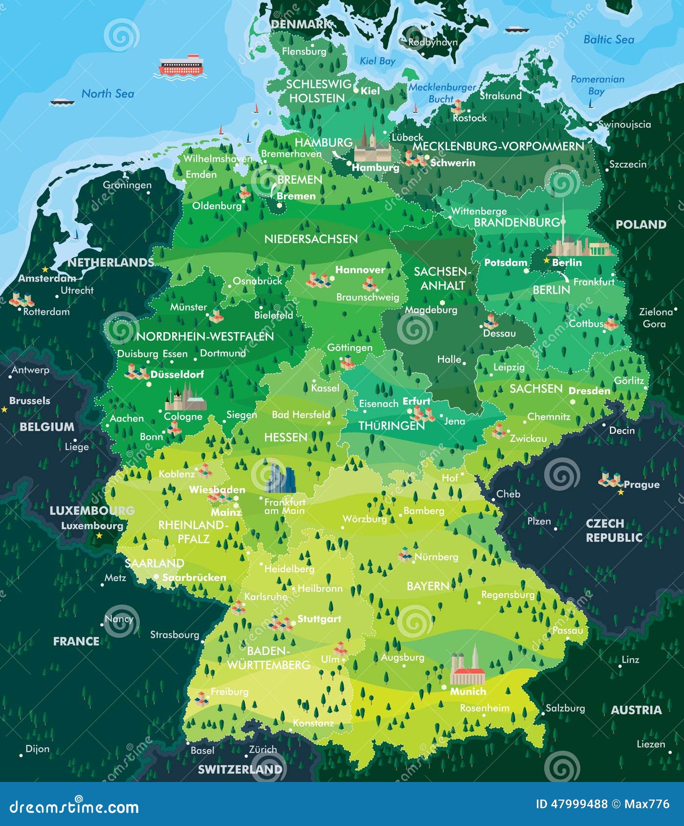 map germany