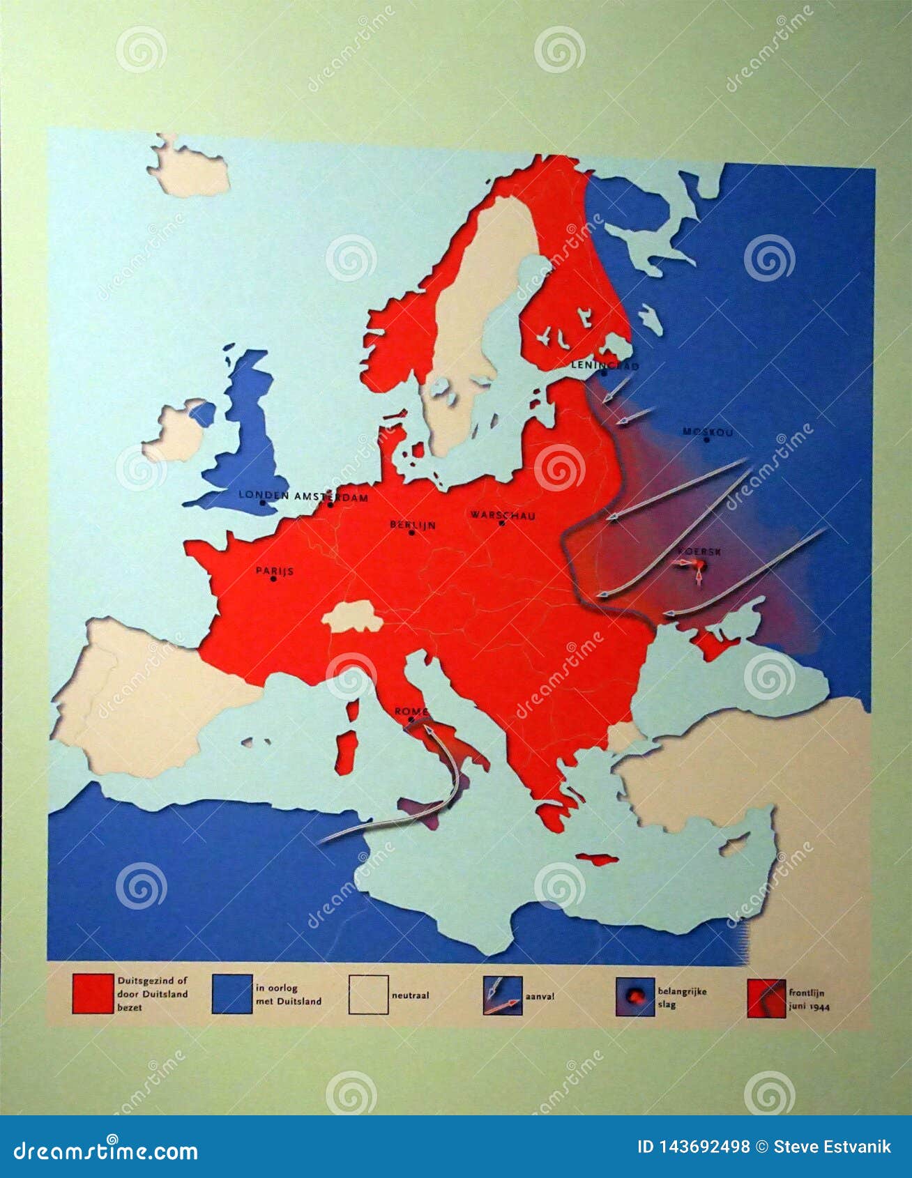 netherlands map 1940s