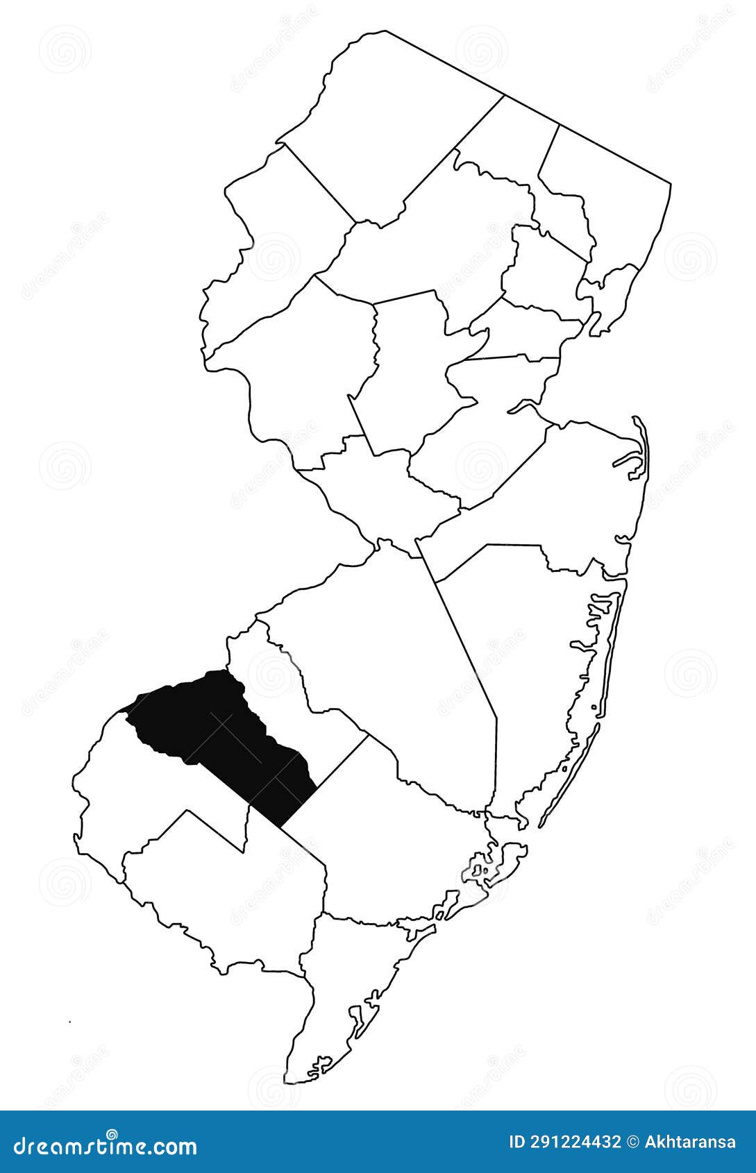 Gloucester County, NJ. Set Of Generic Stamps And Signs Vector