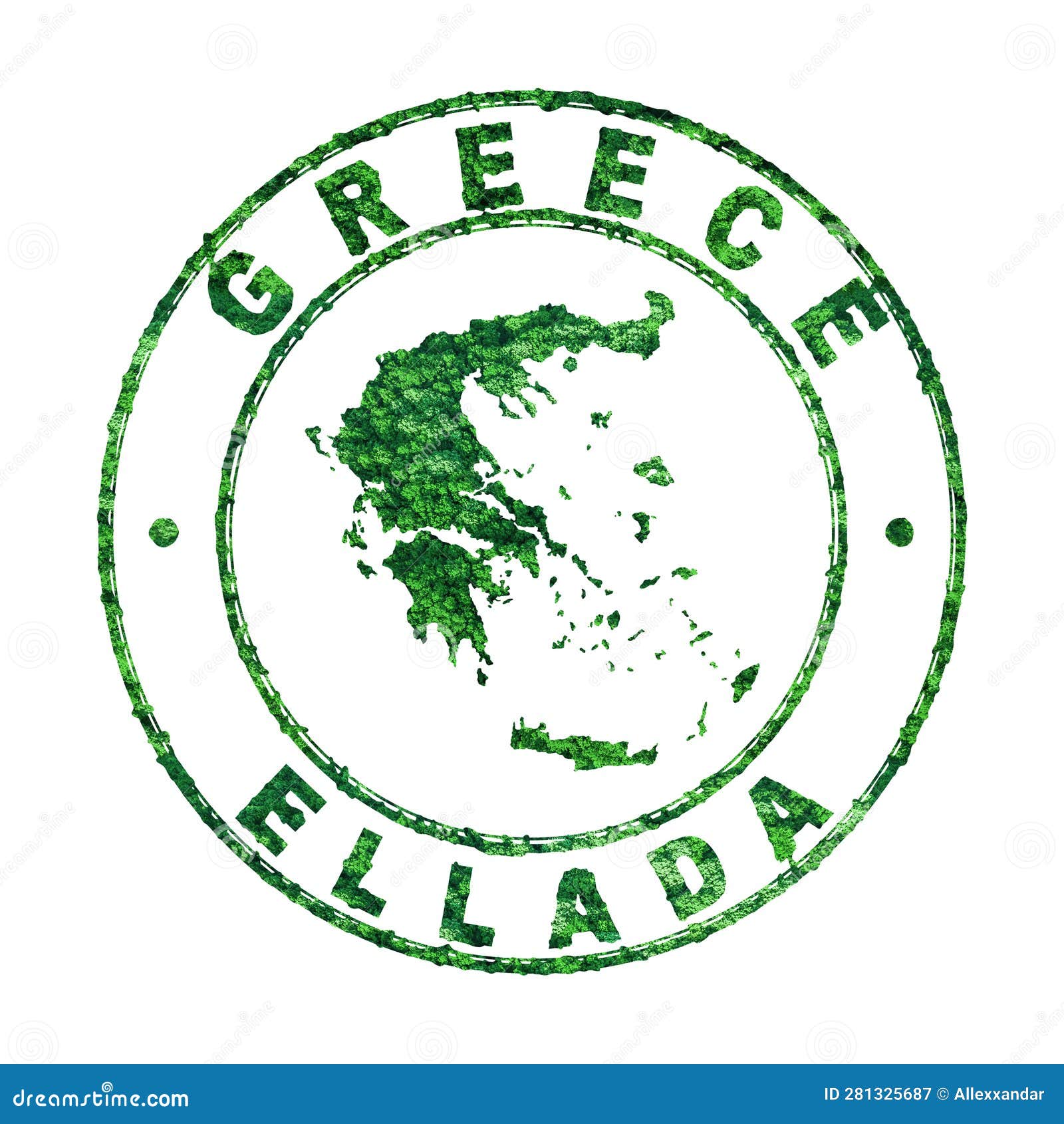 Map of Greece, Postal Stamp, Sustainable Development, CO2 Emission