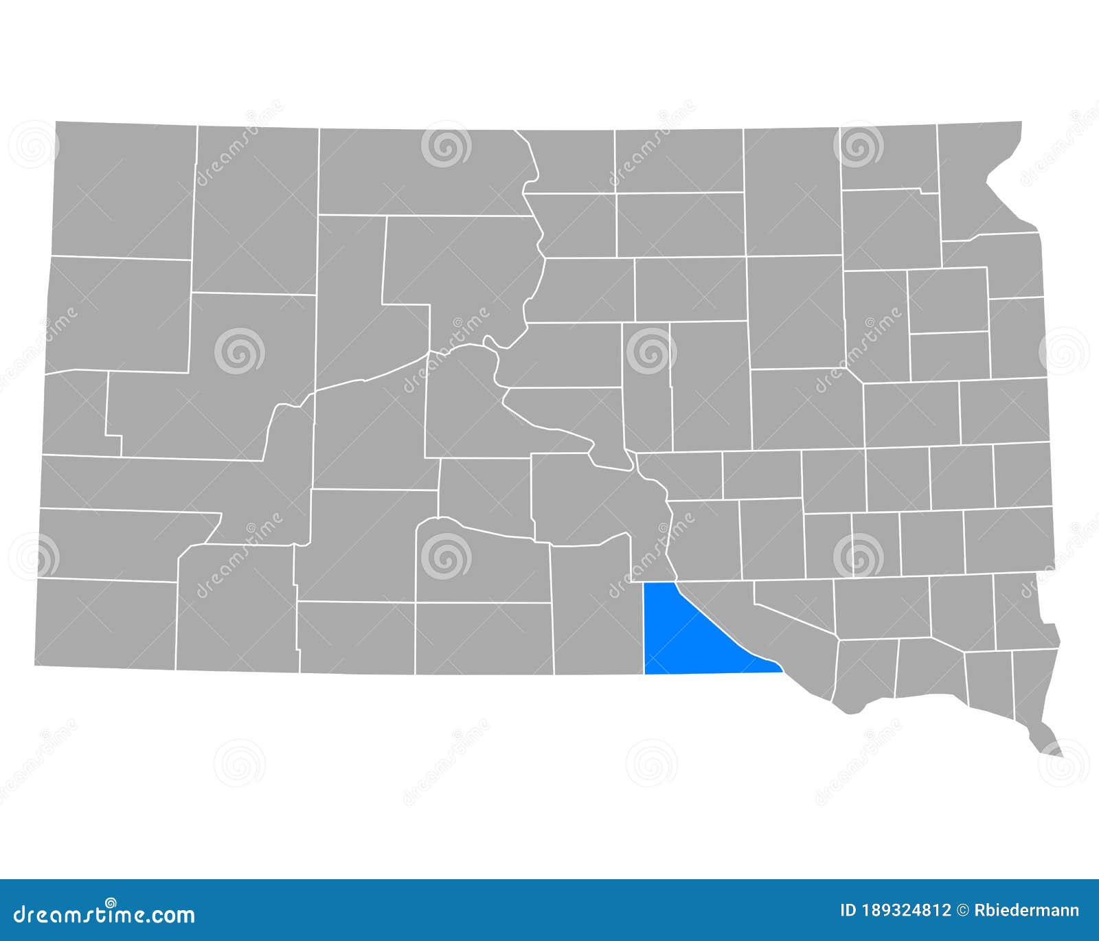 Map of Gregory in South Dakota Stock Vector Illustration of gregory