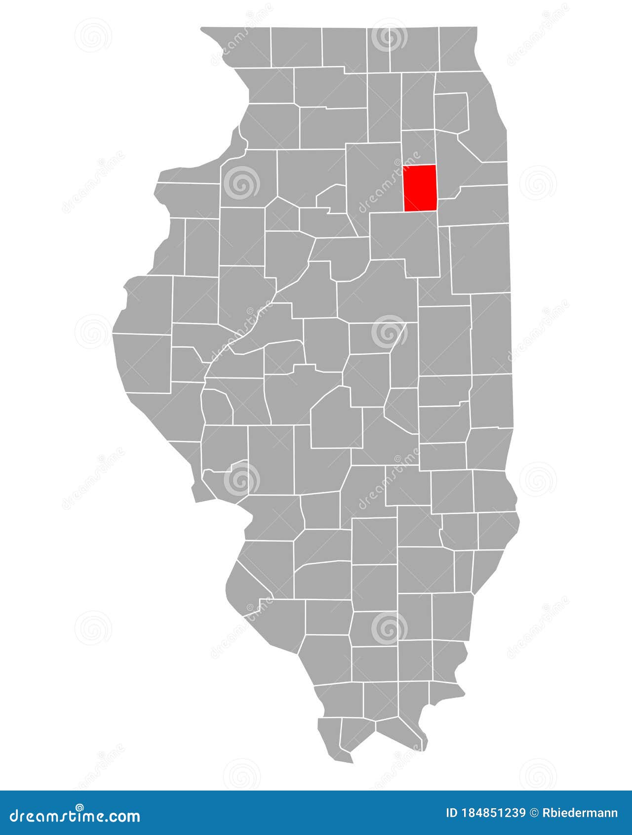 Map of Grundy in Illinois stock vector. Illustration of county 184851239