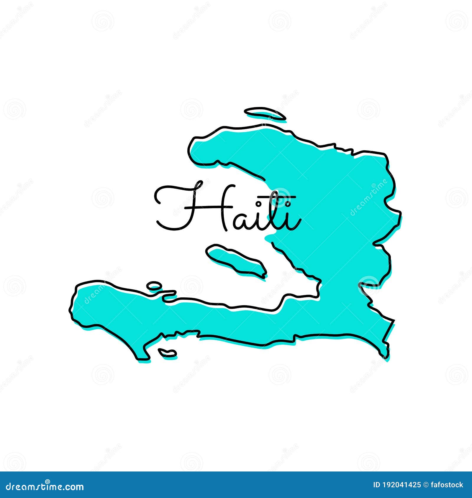 Map of Haiti Vector Design Template. Stock Vector Illustration of cartography, haiti 192041425