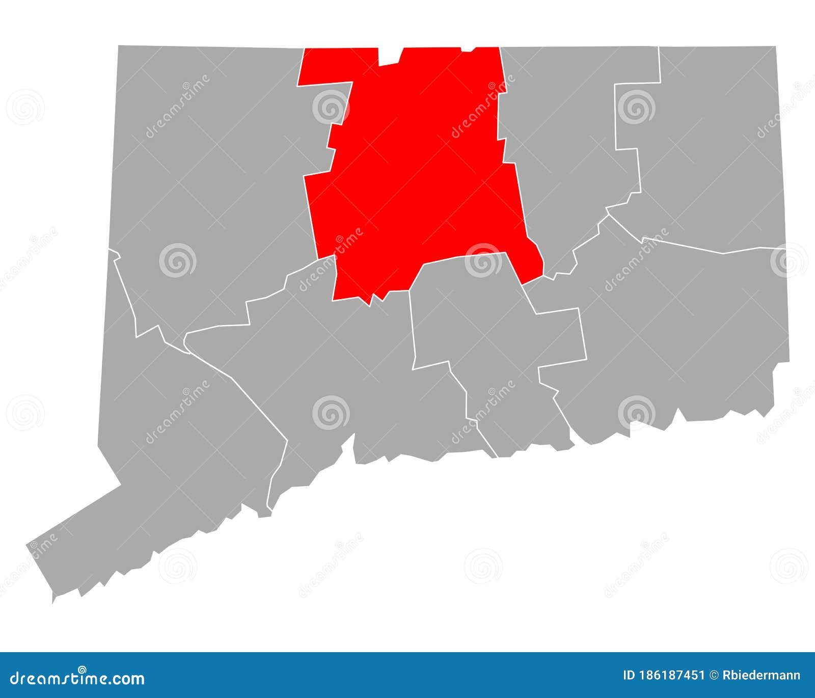 Map of Hartford in Connecticut Stock Vector Illustration of gray