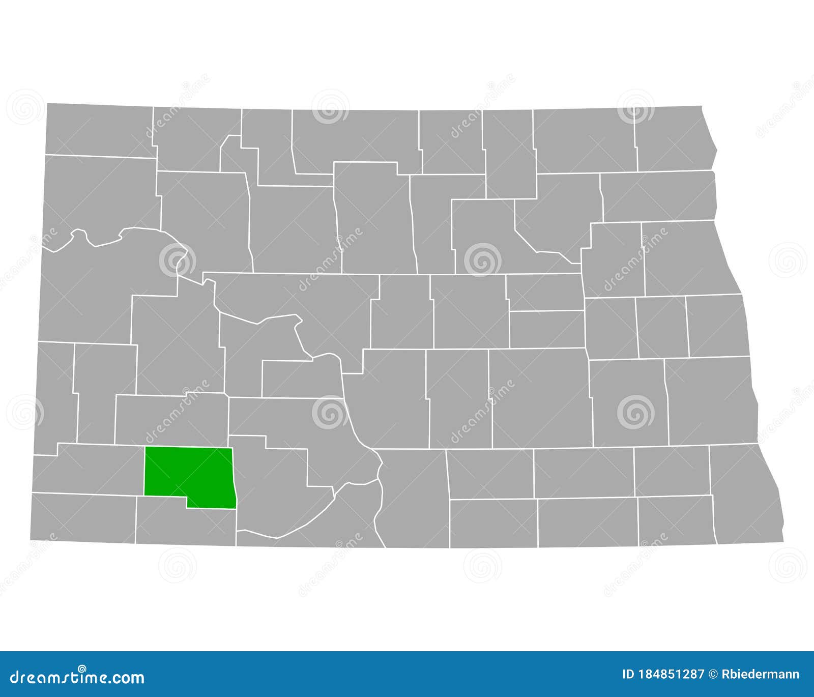Map of Hettinger in North Dakota Stock Vector Illustration of dakota
