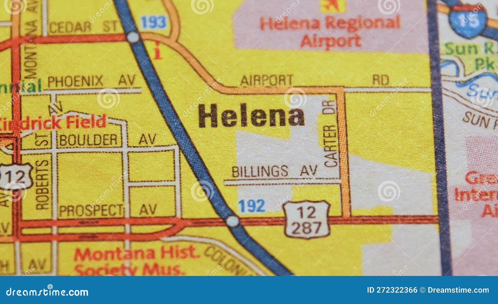 map image of helena montana