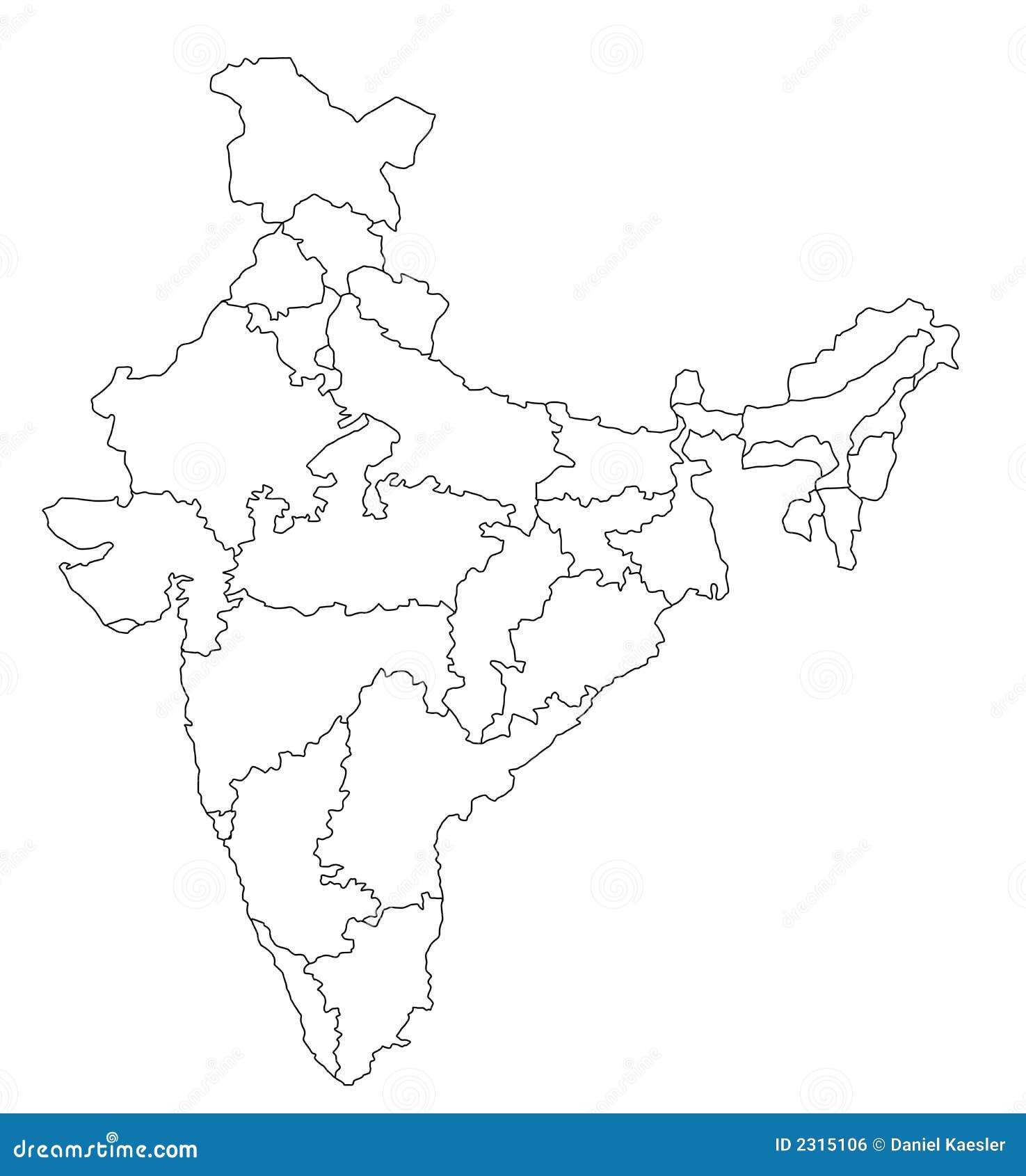 Free Printable Map Of India Free Printable Map Of India