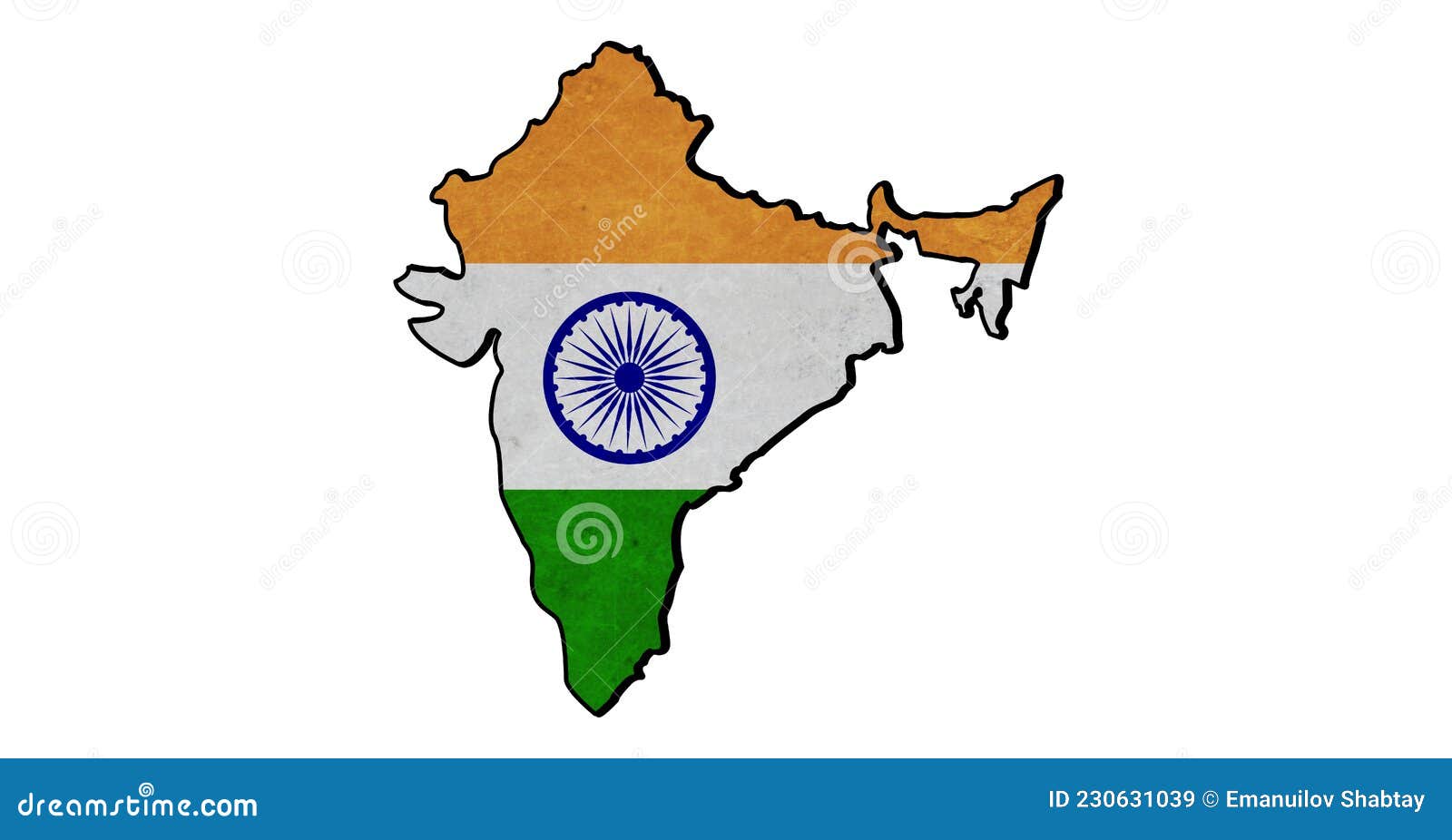 Map of India. Map with National Flag of India Stock Illustration -  Illustration of circle, state: 230631039