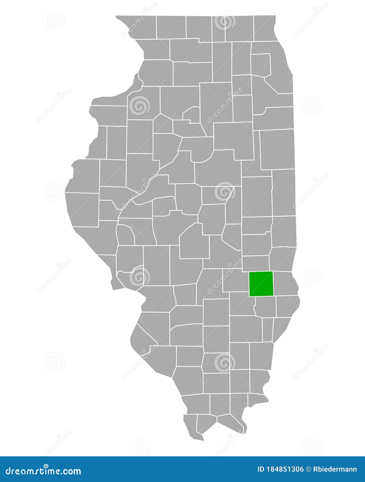 Map of Jasper in Illinois stock vector. Illustration of cartography