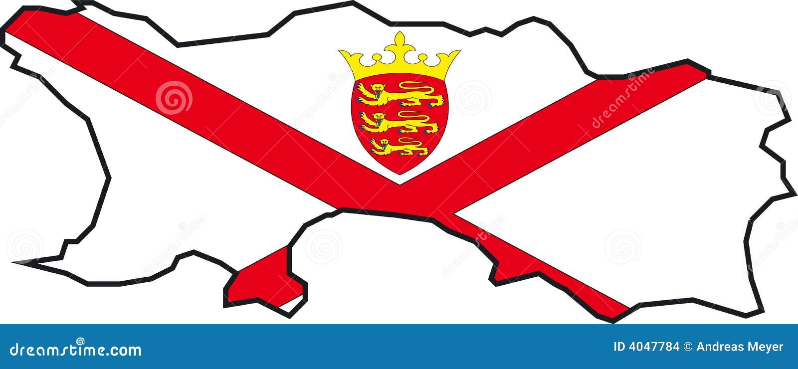 Map Jersey stock vector. Illustration of land, white, symbolic - 4047784