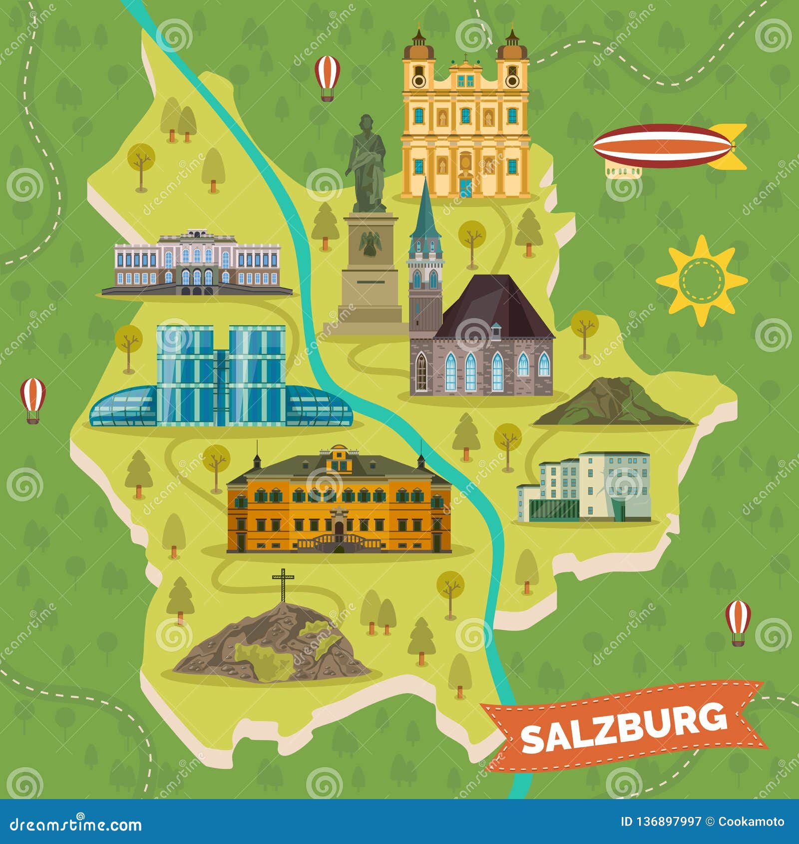 salzburg tourist attractions map