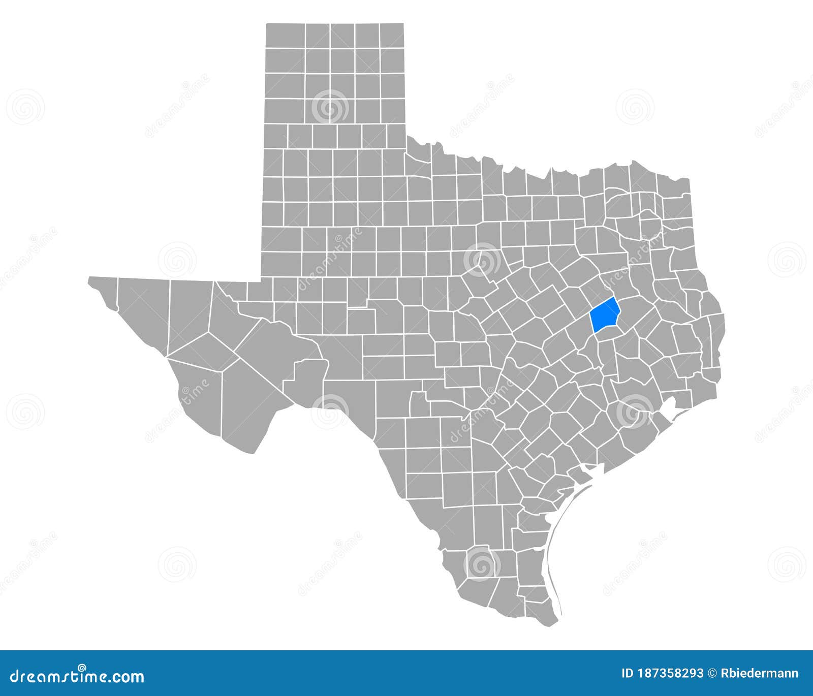 Map of Leon in Texas stock vector. Illustration of cartography 187358293