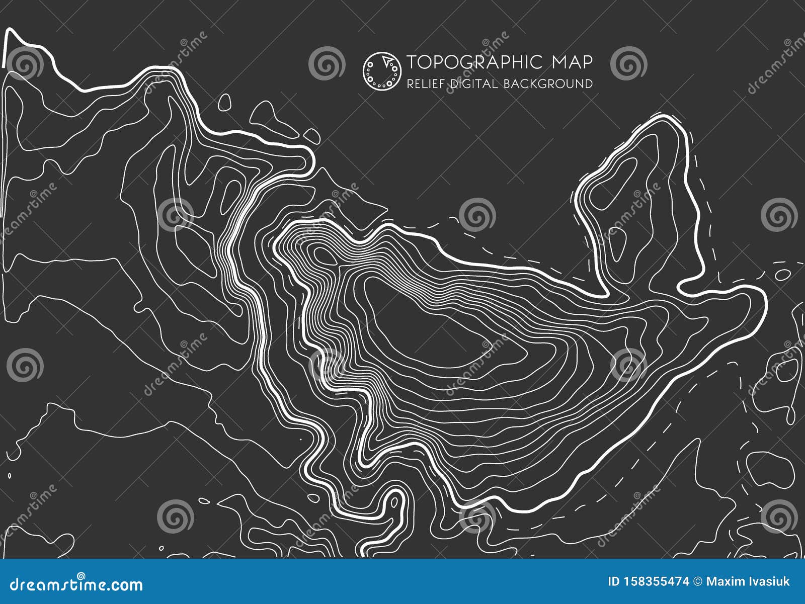 map line of topography.  abstract topographic map concept with space for your copy