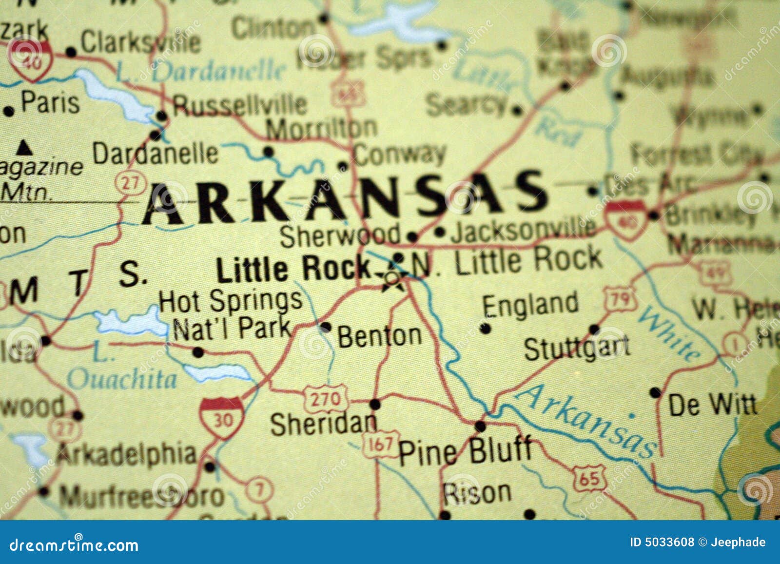 map of little rock arkansas