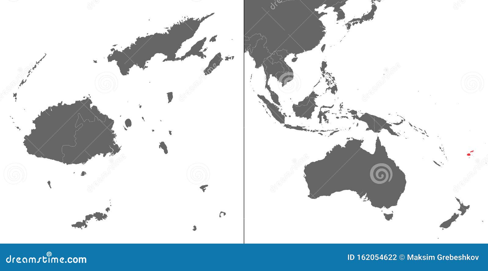 Map Location Fiji Oceania 162054622 