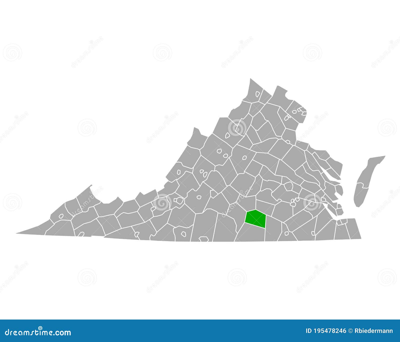 Map of Lunenburg in Virginia Stock Vector Illustration of virginia