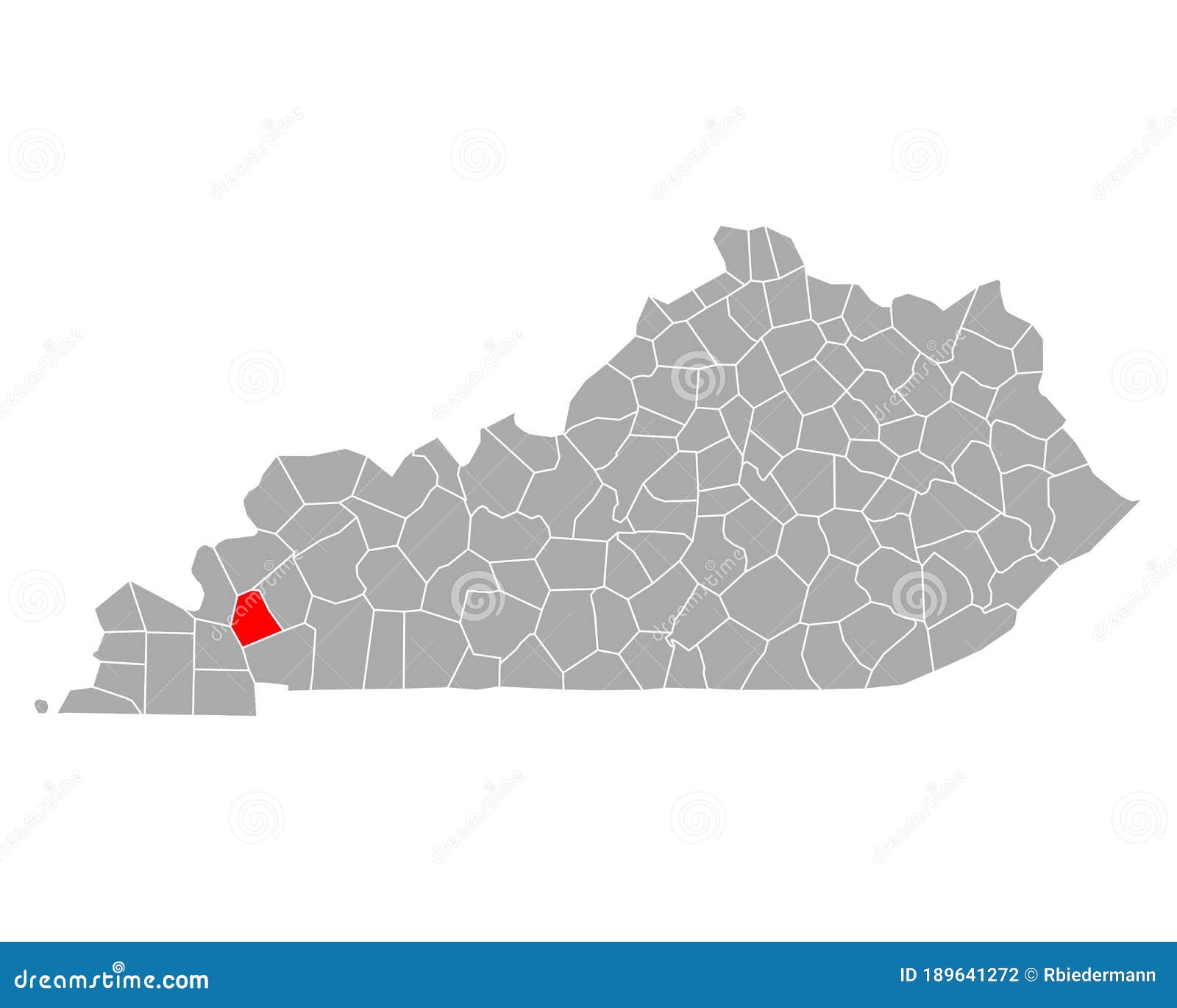 Map of Lyon in Kentucky stock vector. Illustration of isolated 189641272