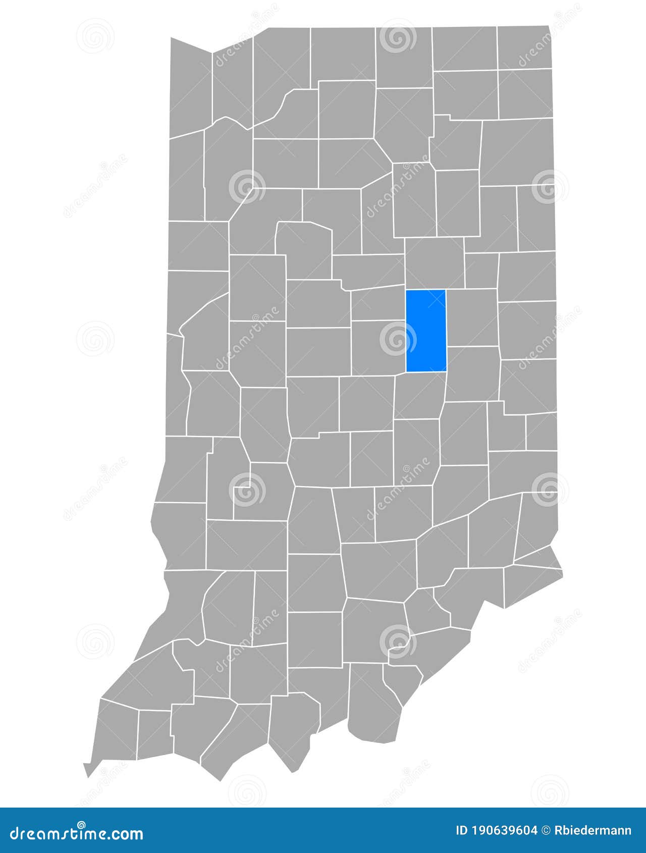 Map of Madison in Indiana stock vector. Illustration of contour 190639604