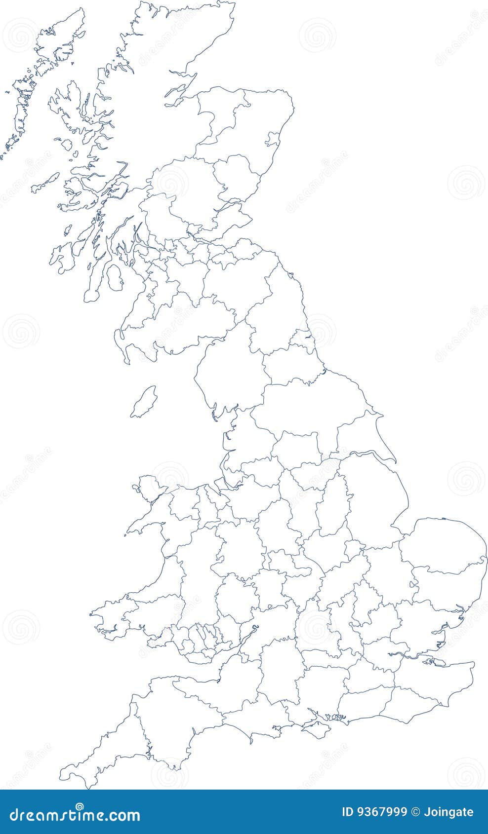 map of mainland uk