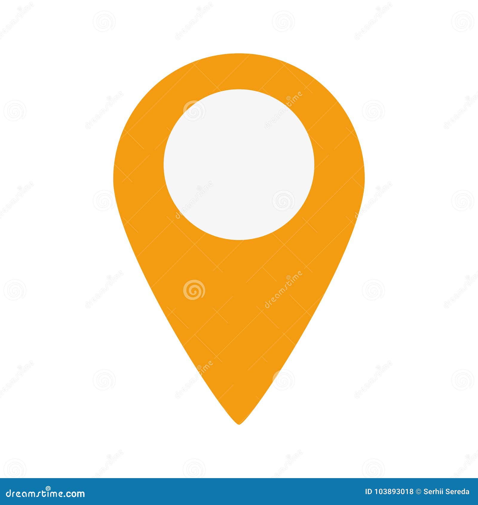 ghost Crazy system Map Marker Icon stock illustration. Illustration of button - 103893018