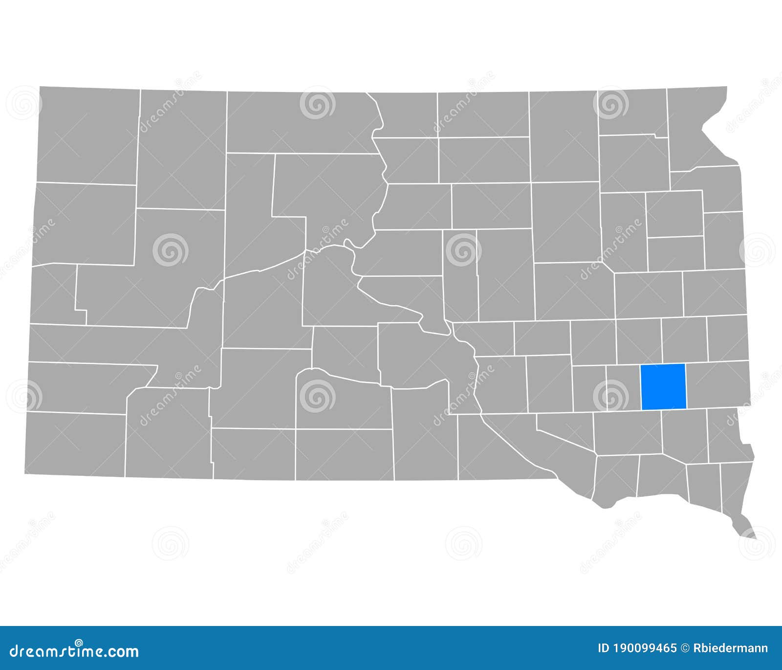 Map of McCook in South Dakota Stock Vector Illustration of vector