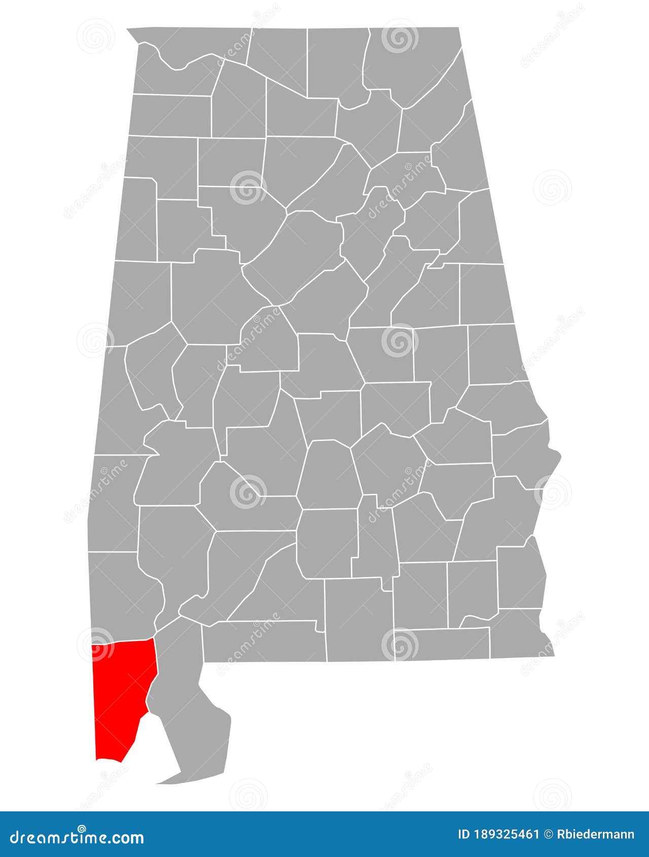 Map of Mobile in Alabama stock vector. Illustration of isolated 189325461