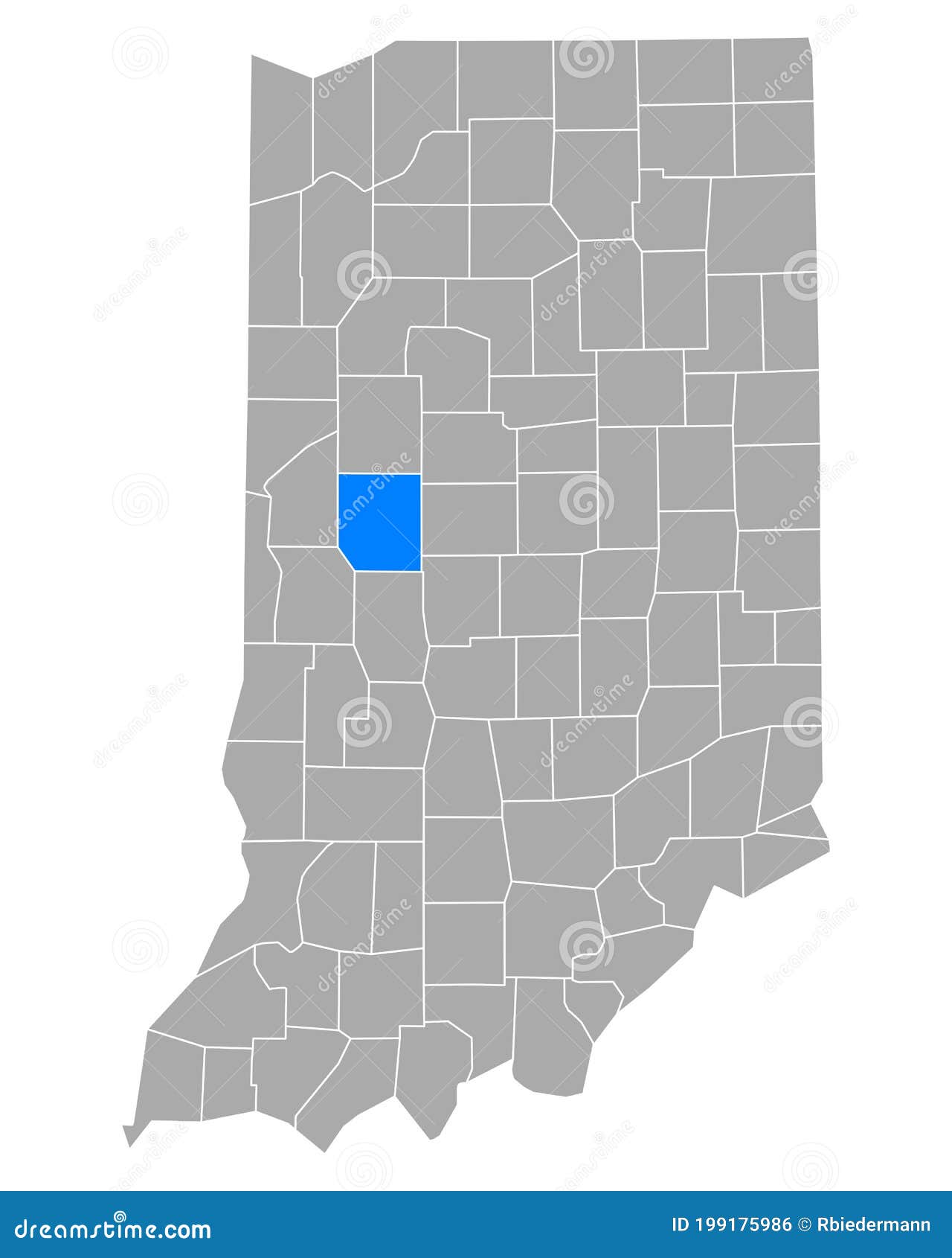 Map of Montgomery in Indiana Stock Vector Illustration of geography