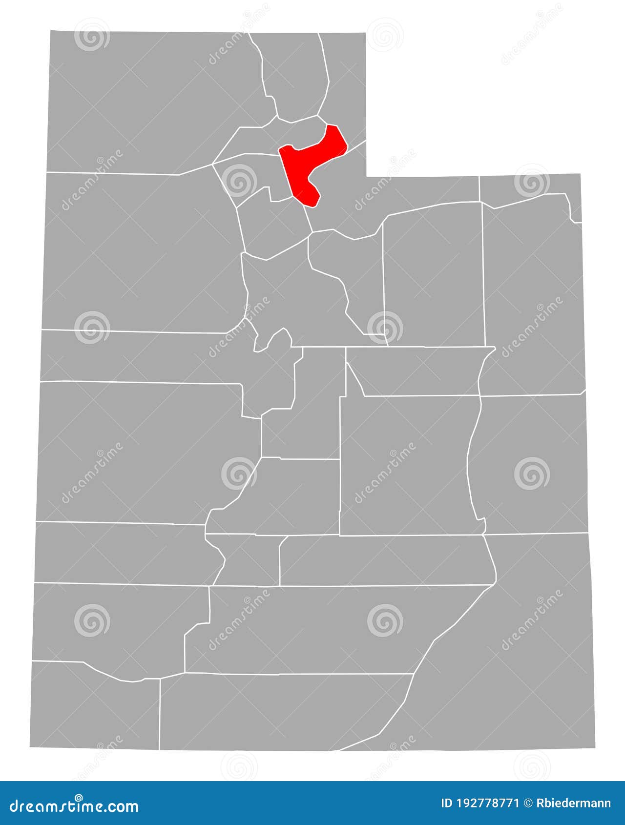 Map of in Utah stock vector. Illustration of isolated 192778771