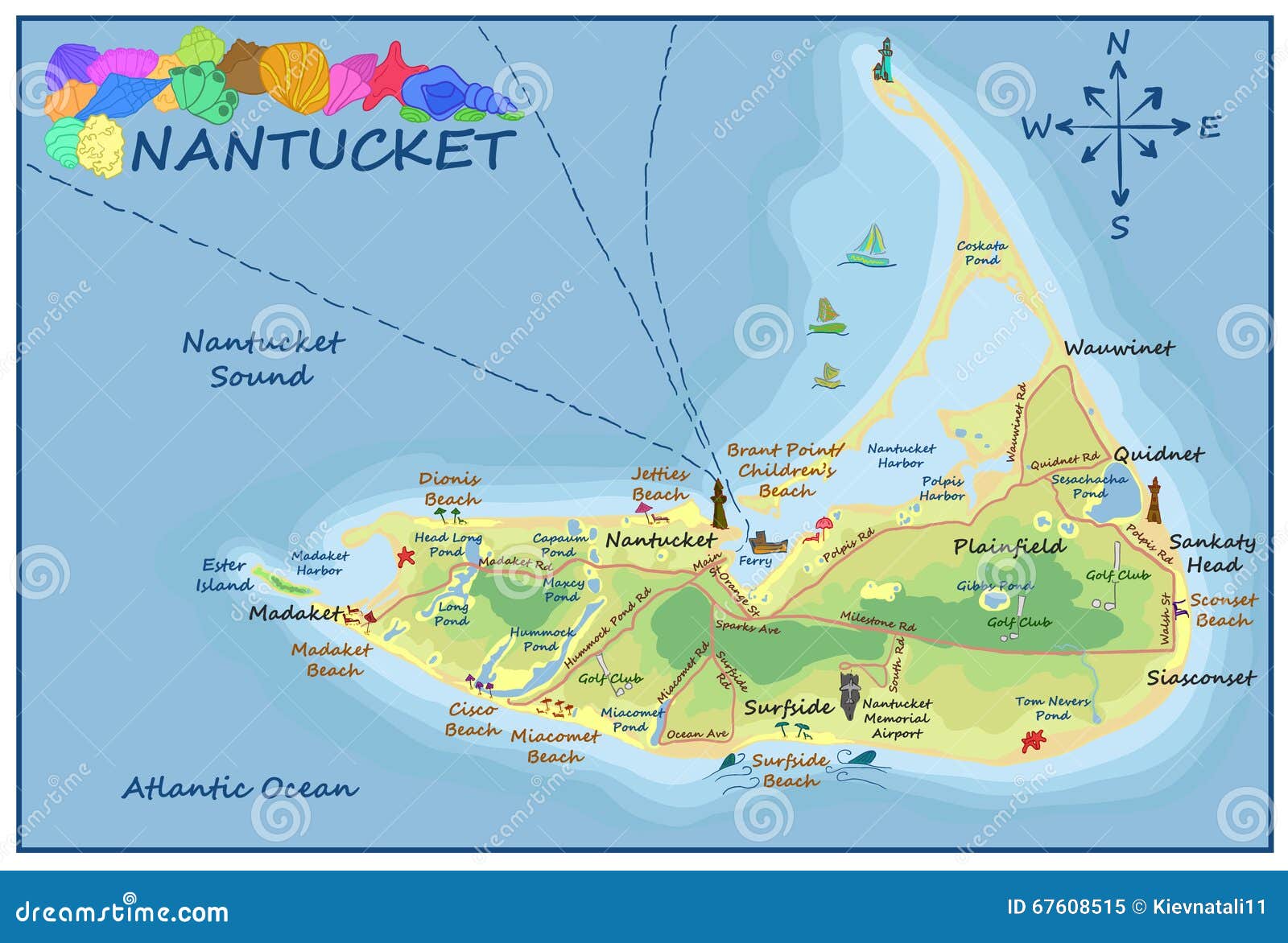 Nantucket Island Map