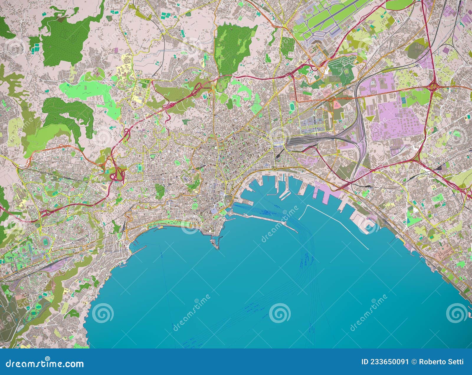 map of naples metro in hd