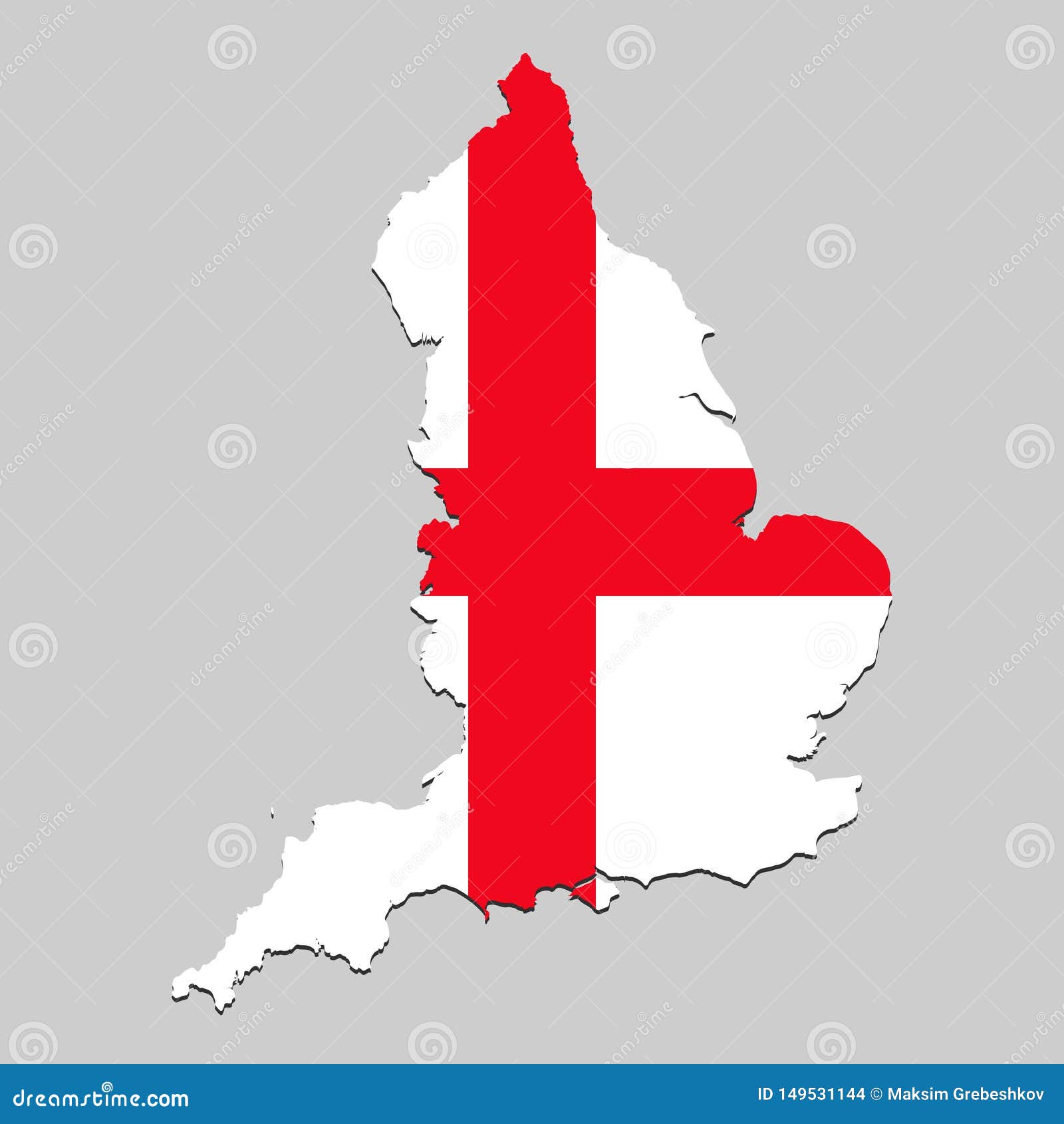 Map with national flag stock illustration. Illustration of decorative ...