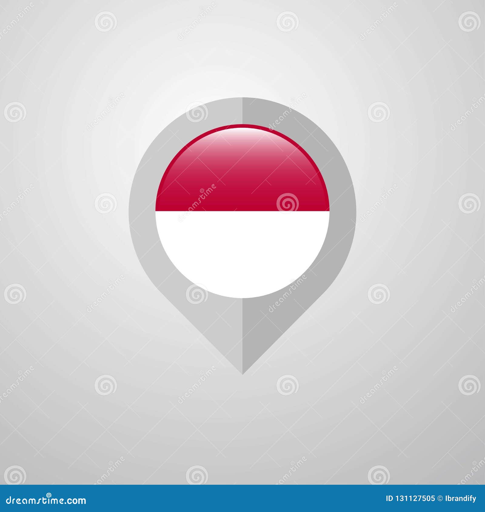 Map Navigation Pointer With Indonesia Flag Design Vector Stock Vector Map Navigation Pointer With Indonesia Flag Design Vector Stock Vector