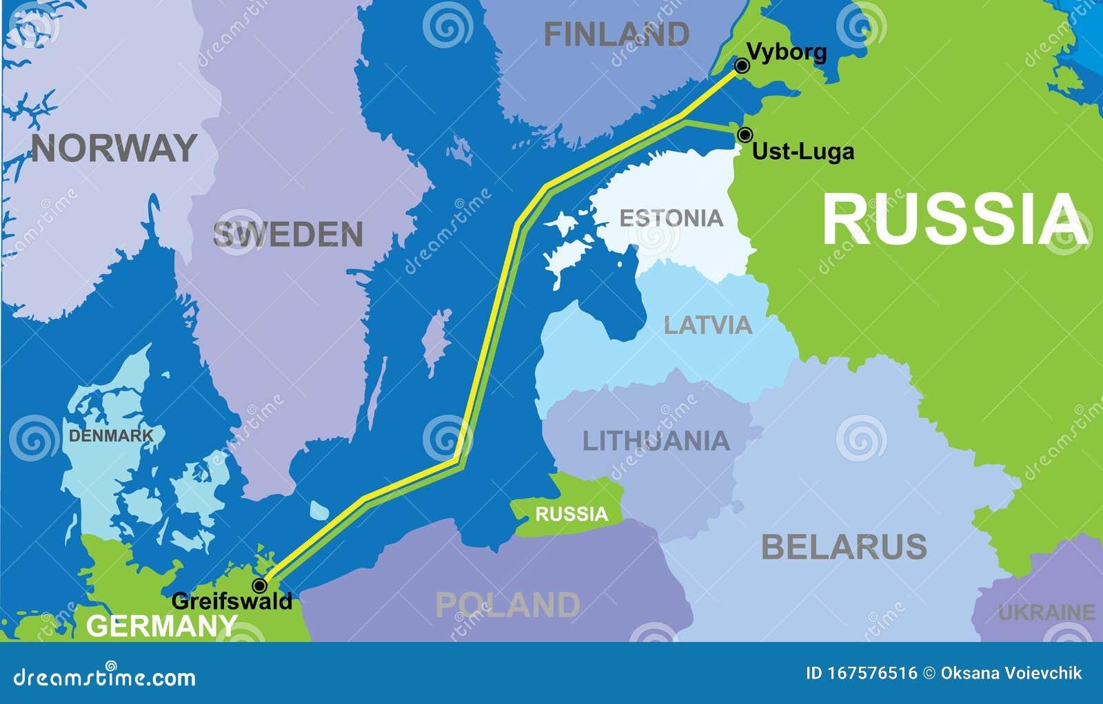 map of nord stream 2 