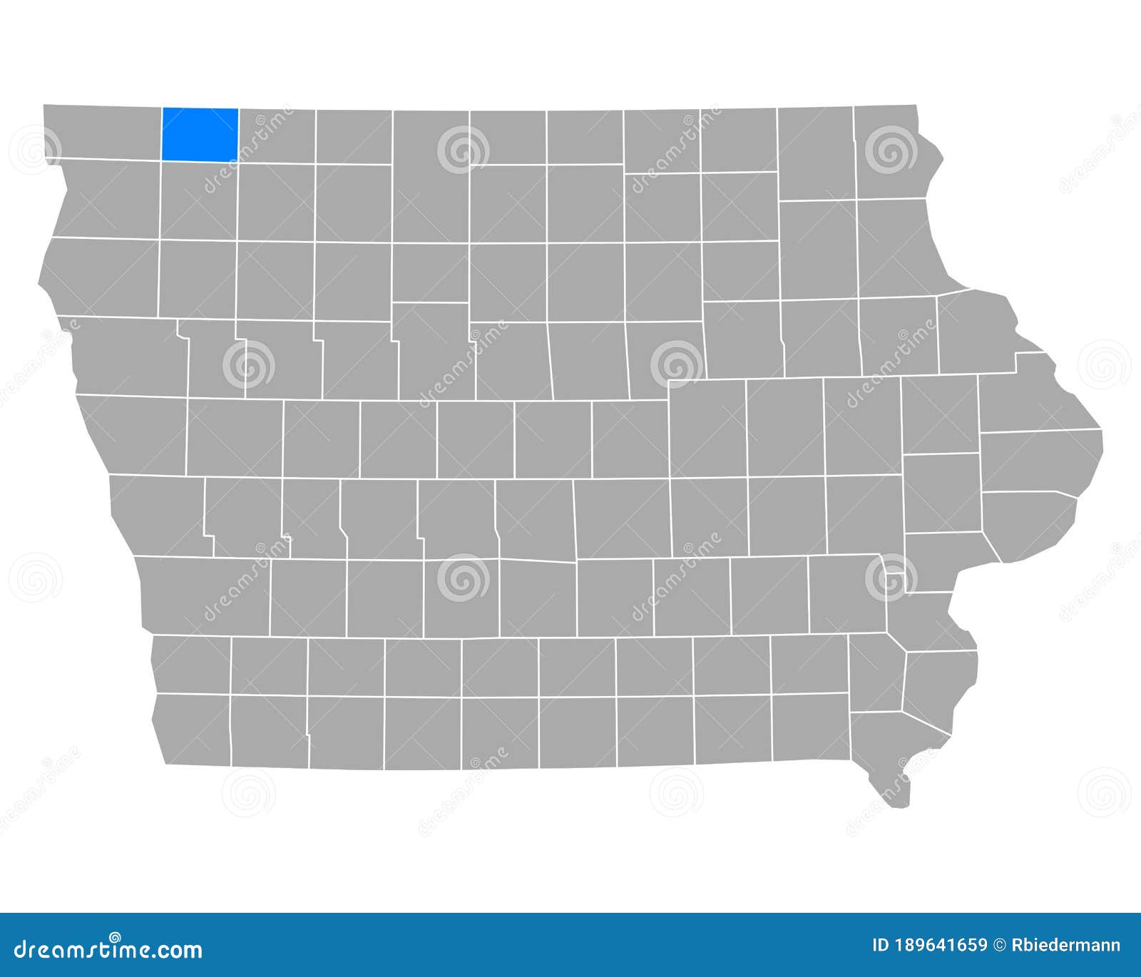 Map of Osceola in Iowa stock vector. Illustration of contour 189641659