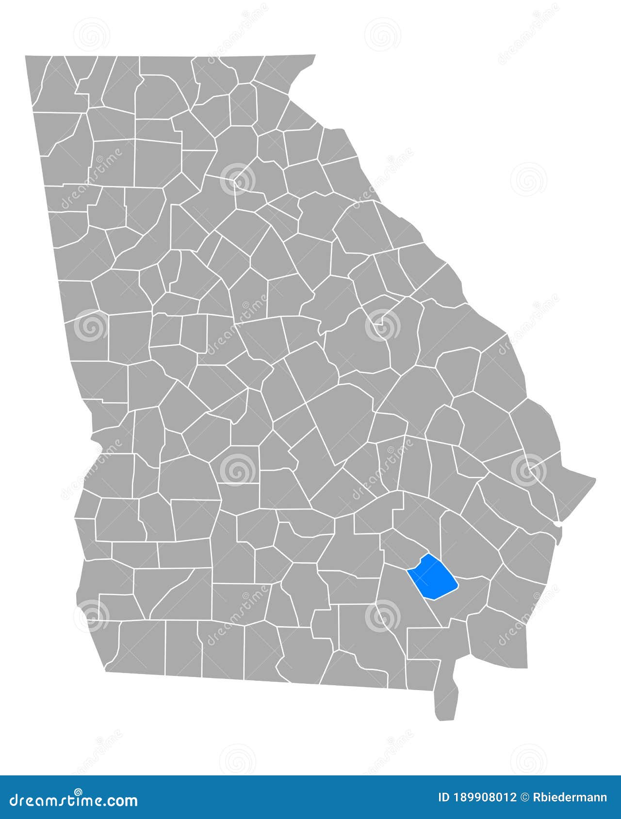 Map of Pierce in stock vector. Illustration of county 189908012