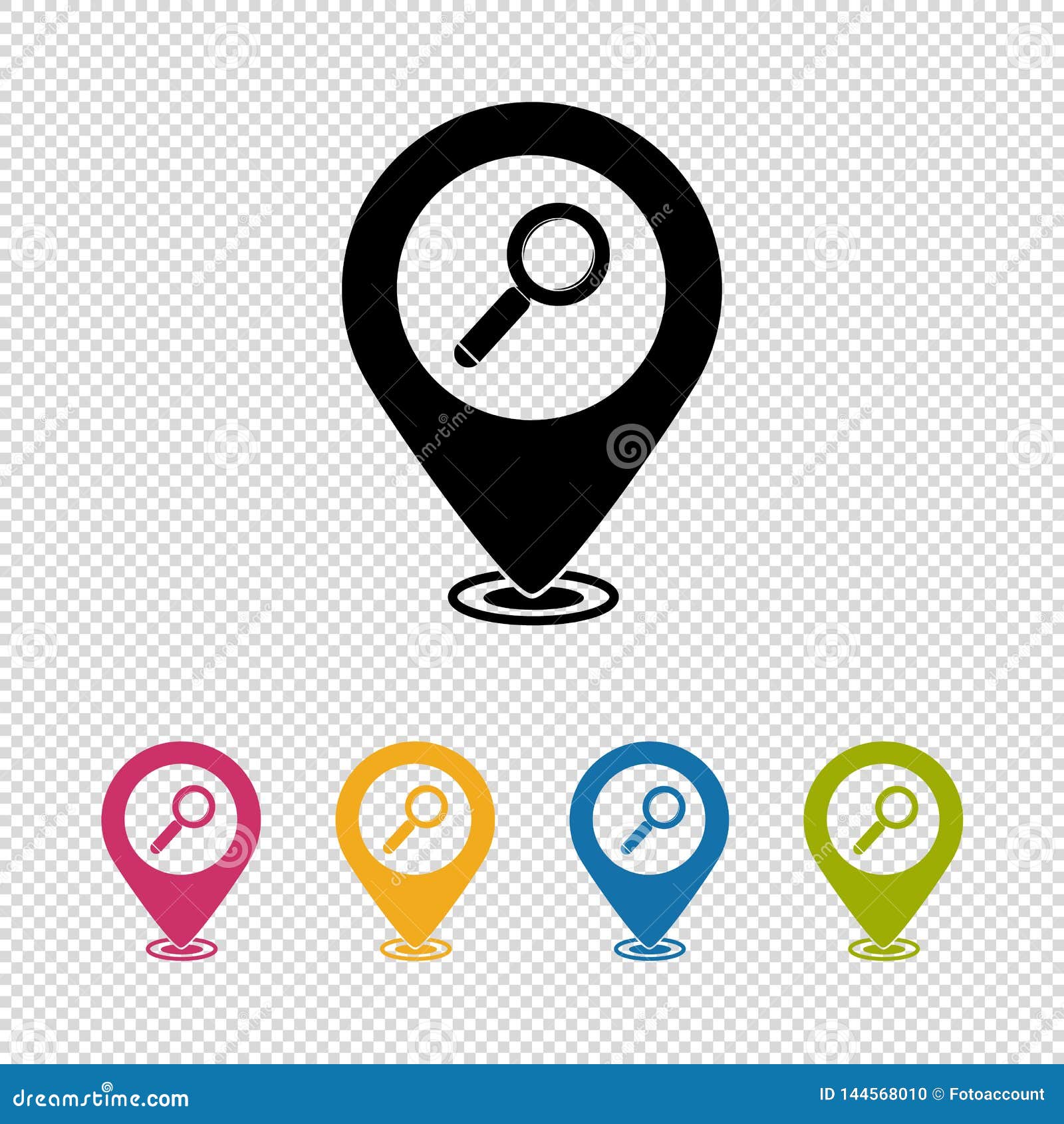 Map Pointer, Location Finder, Search Icon, Magnifying Glass Icon