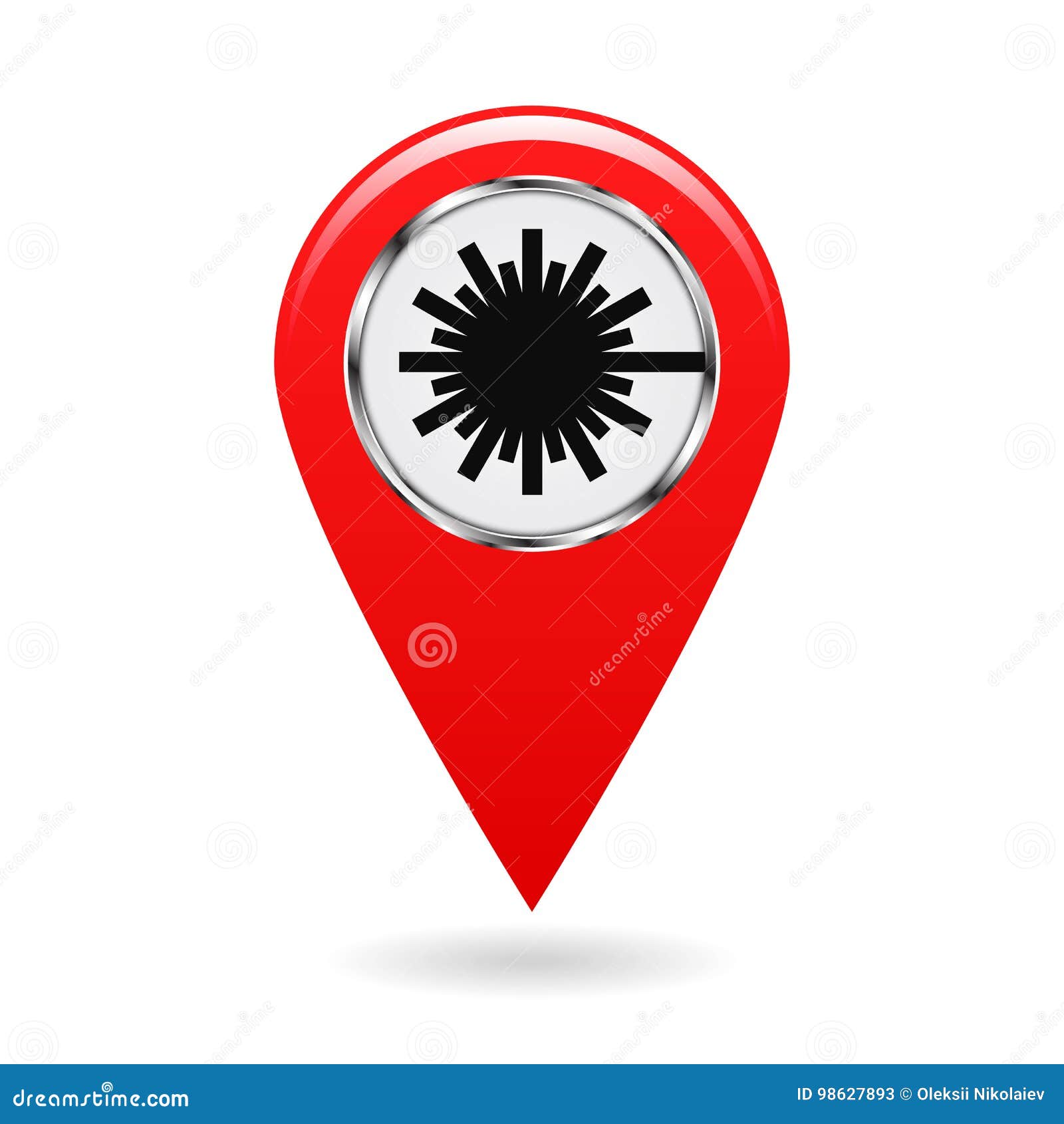Map Pointer Safety Symbol Index Of Zones With Laser Radiation Location And Specify The Coordinates On The Map Terrain Industri Stock Illustration Illustration Of Concept Civil