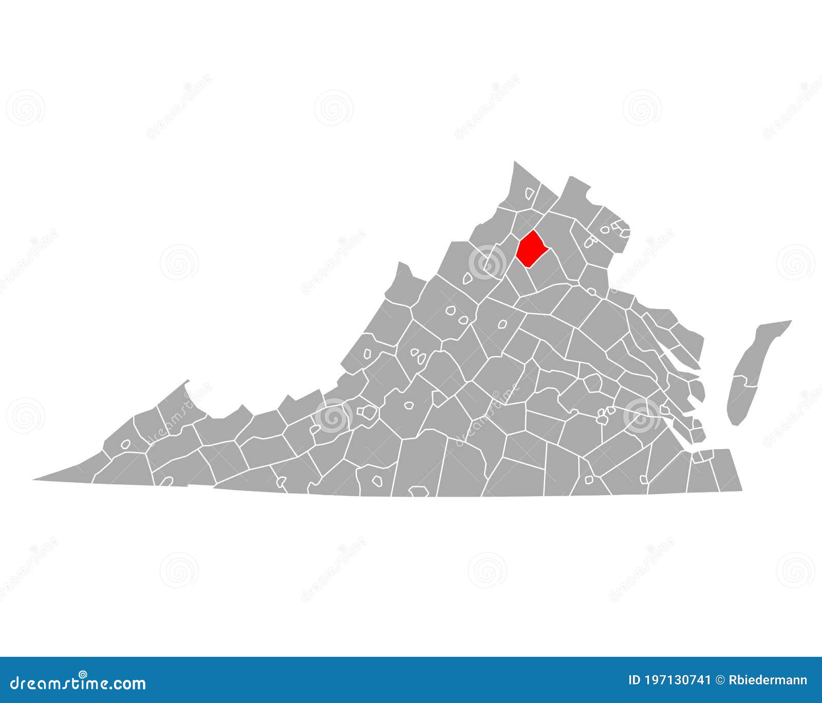 Map of Rappahannock in Virginia Stock Vector Illustration of region