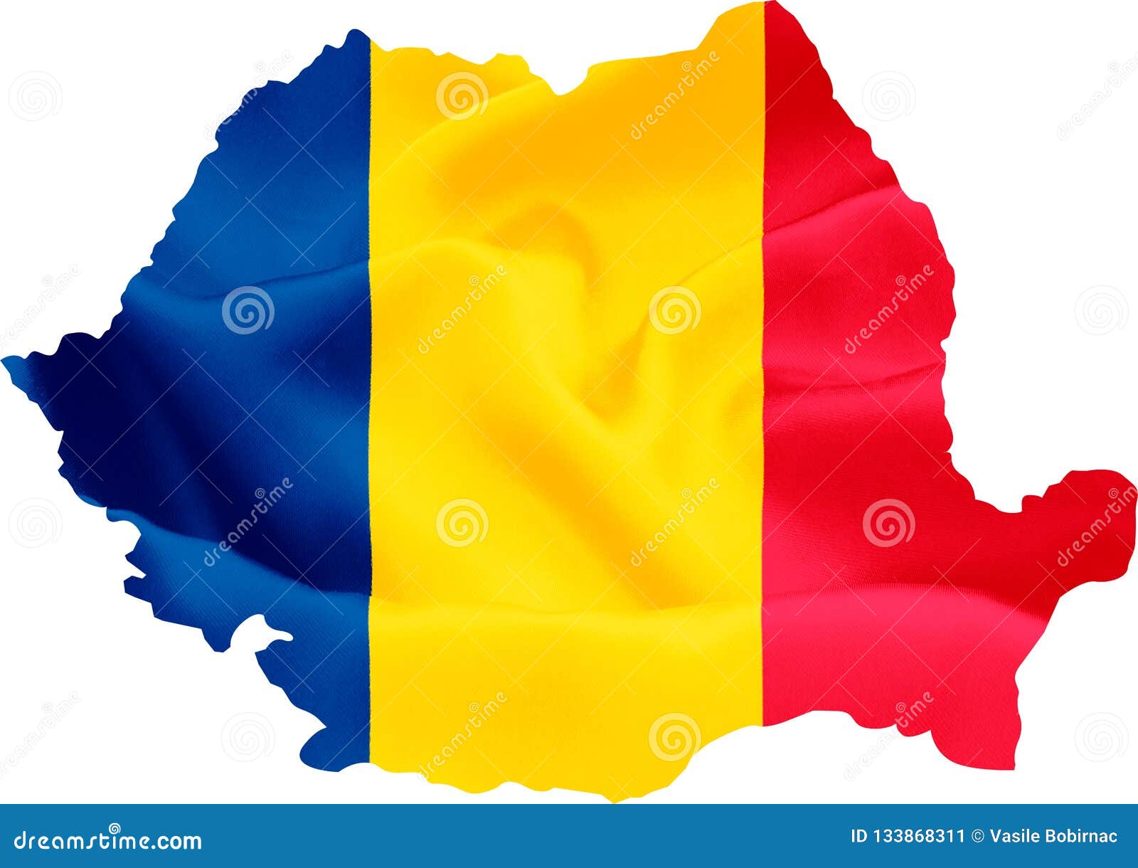 romania map with flag