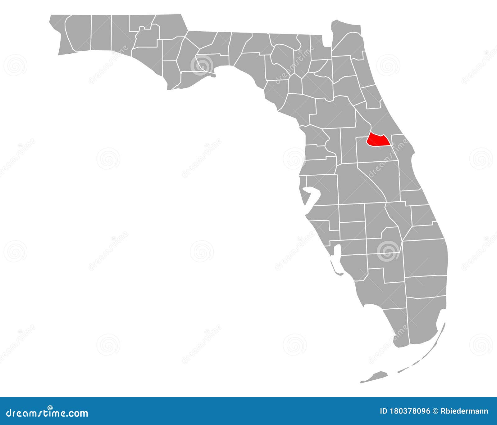 Map of Seminole in Florida stock vector. Illustration of location