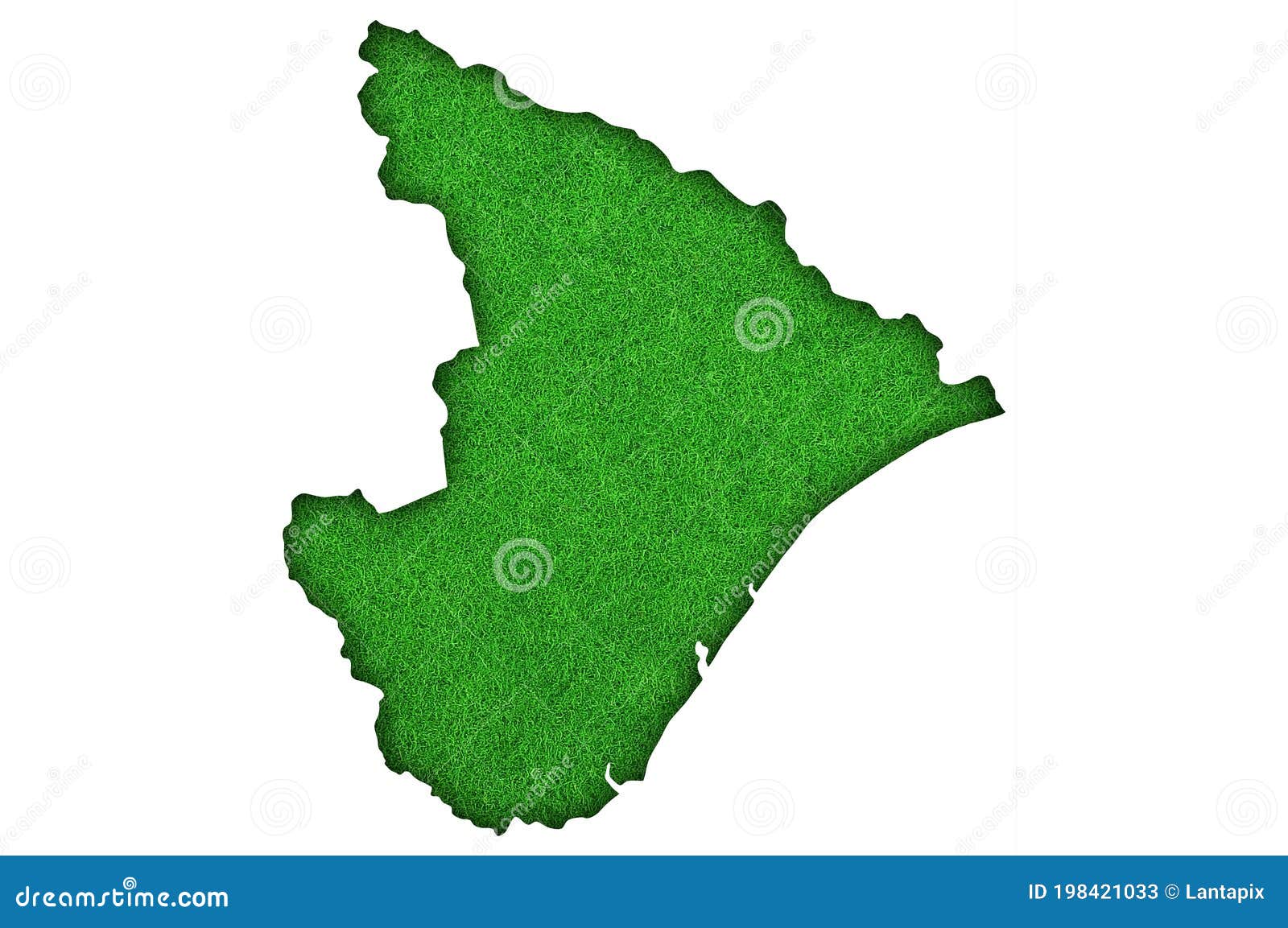 map of sergipe on green felt