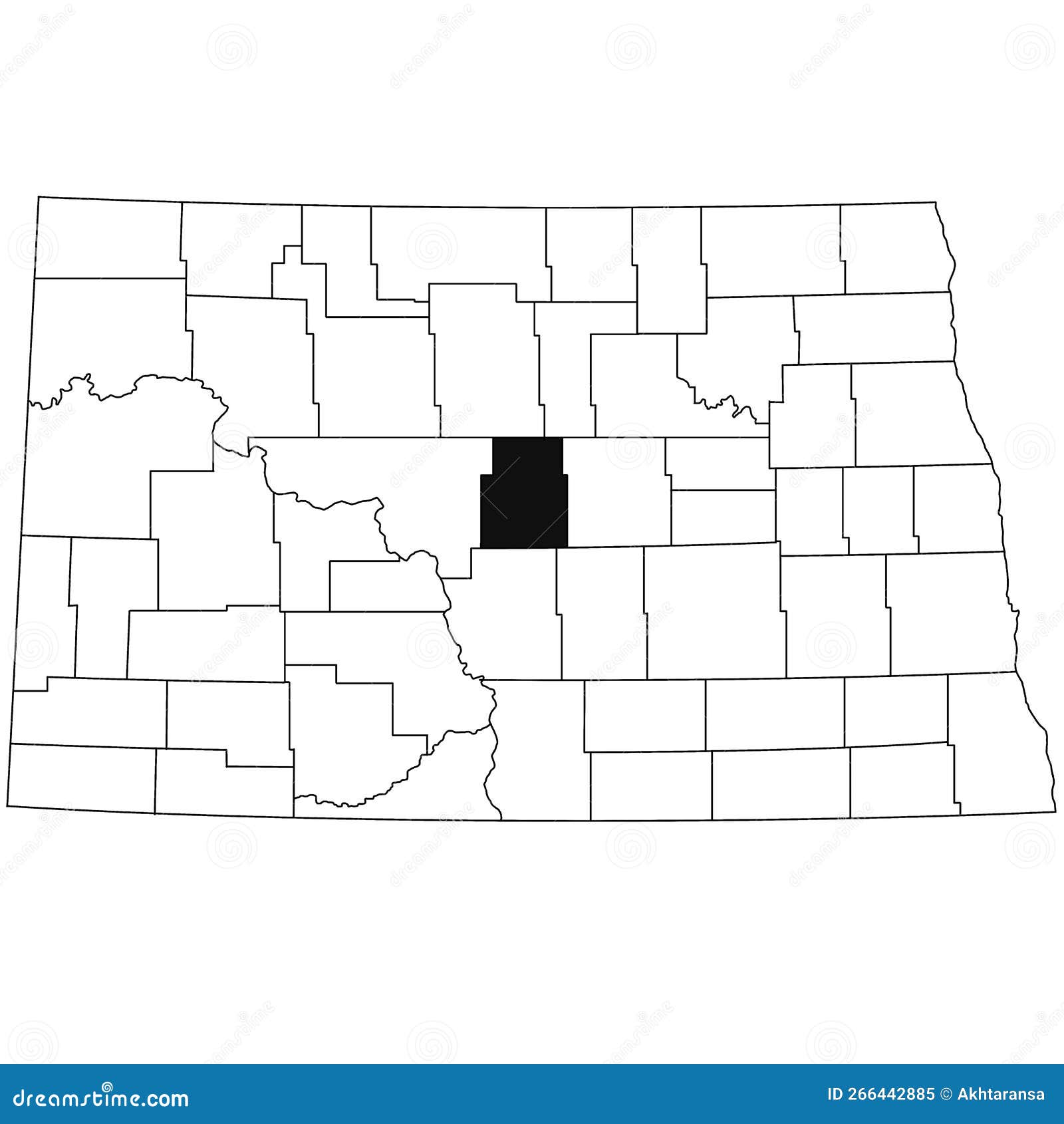 Sheridan County North Dakota Jail Records Map of Sheridan County in North Dakota State on White Background