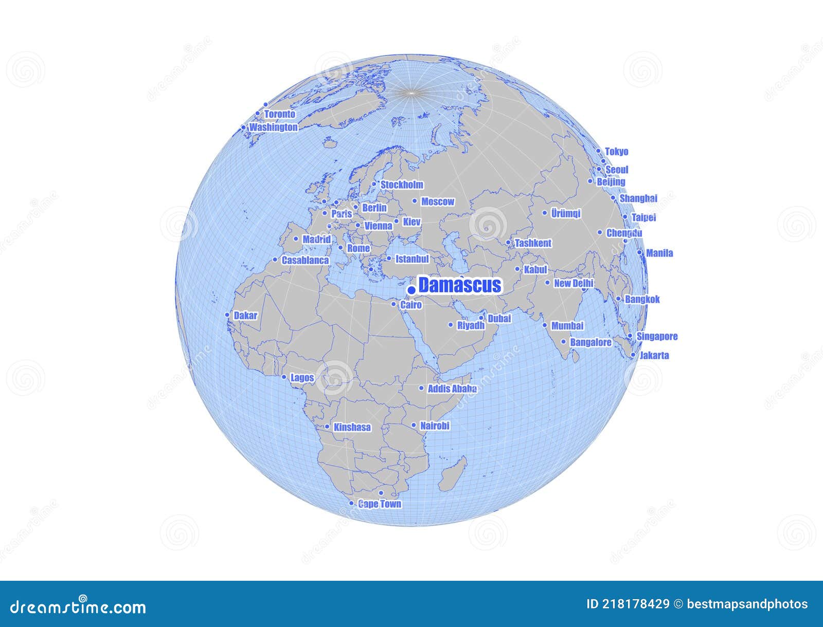 damascus world map