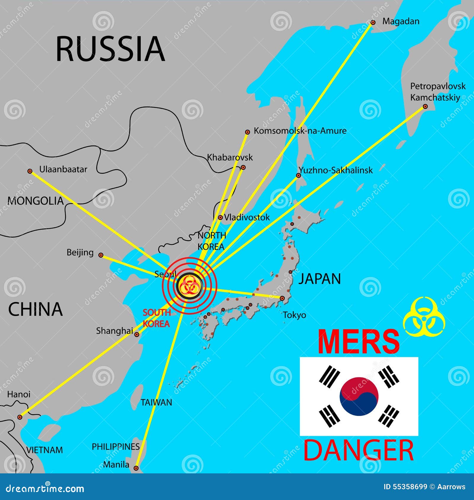 Map The Spread Of Mers Corona Virus. Stock Vector - Illustration of prohibition ...1300 x 1390