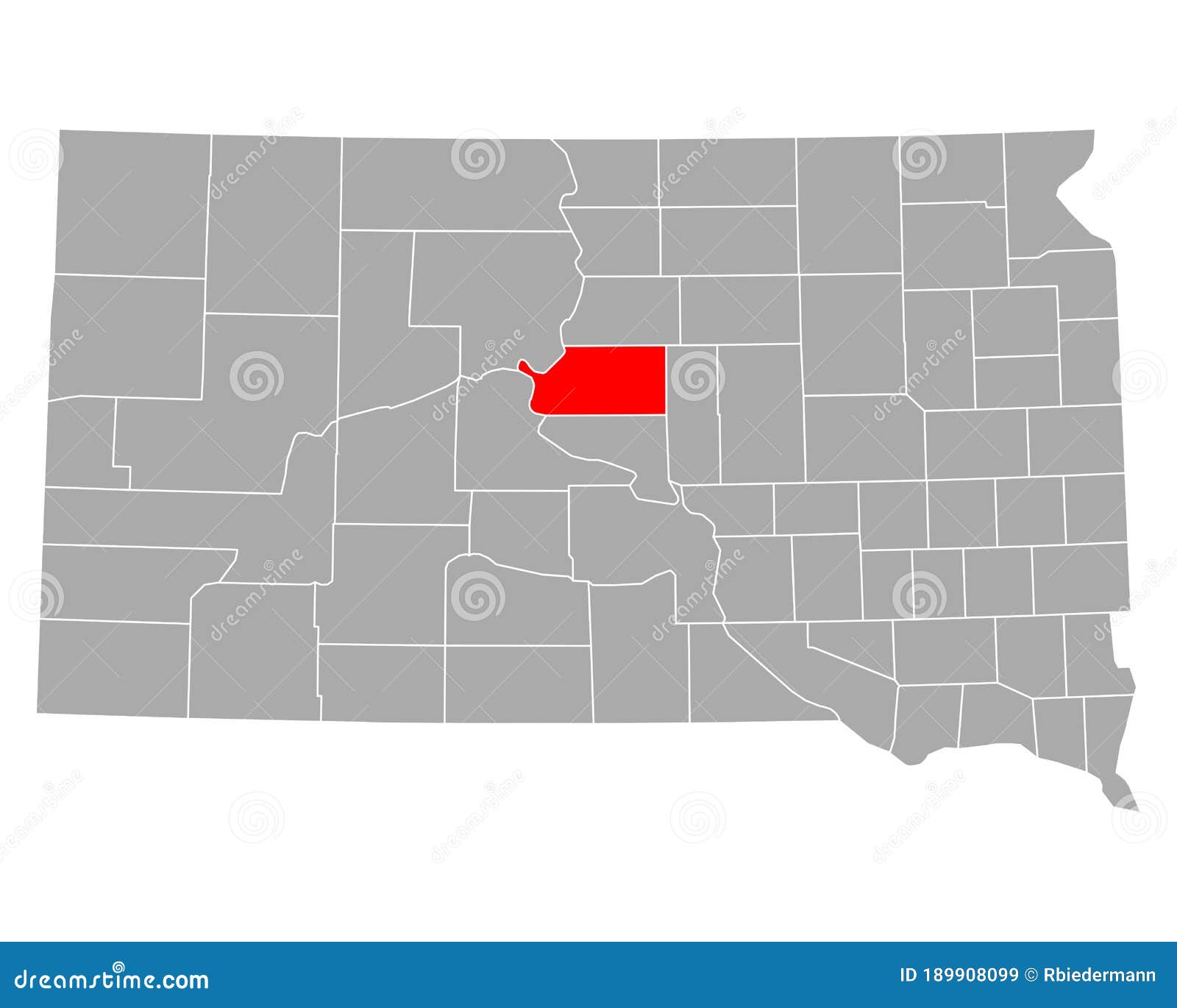Map of Sully in South Dakota Stock Vector Illustration of south