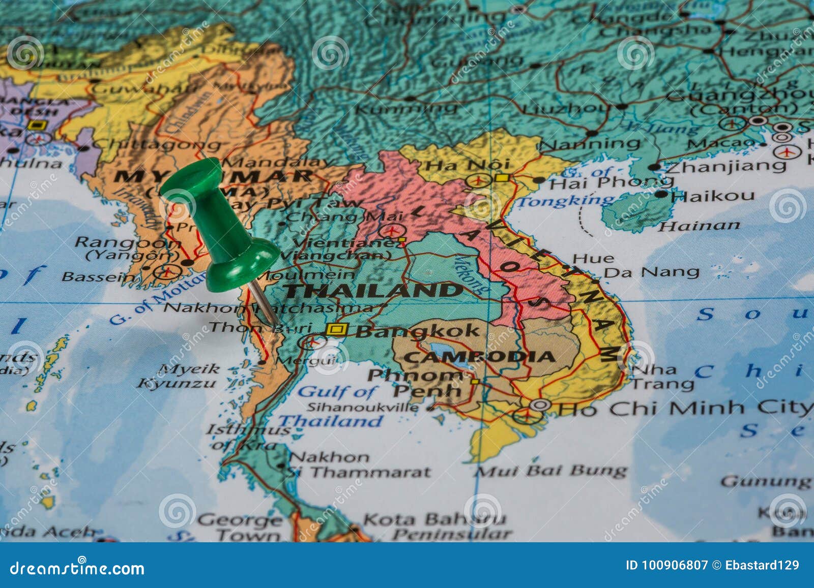 Map Of Thailand Stock Image Image Of Plan Land Point