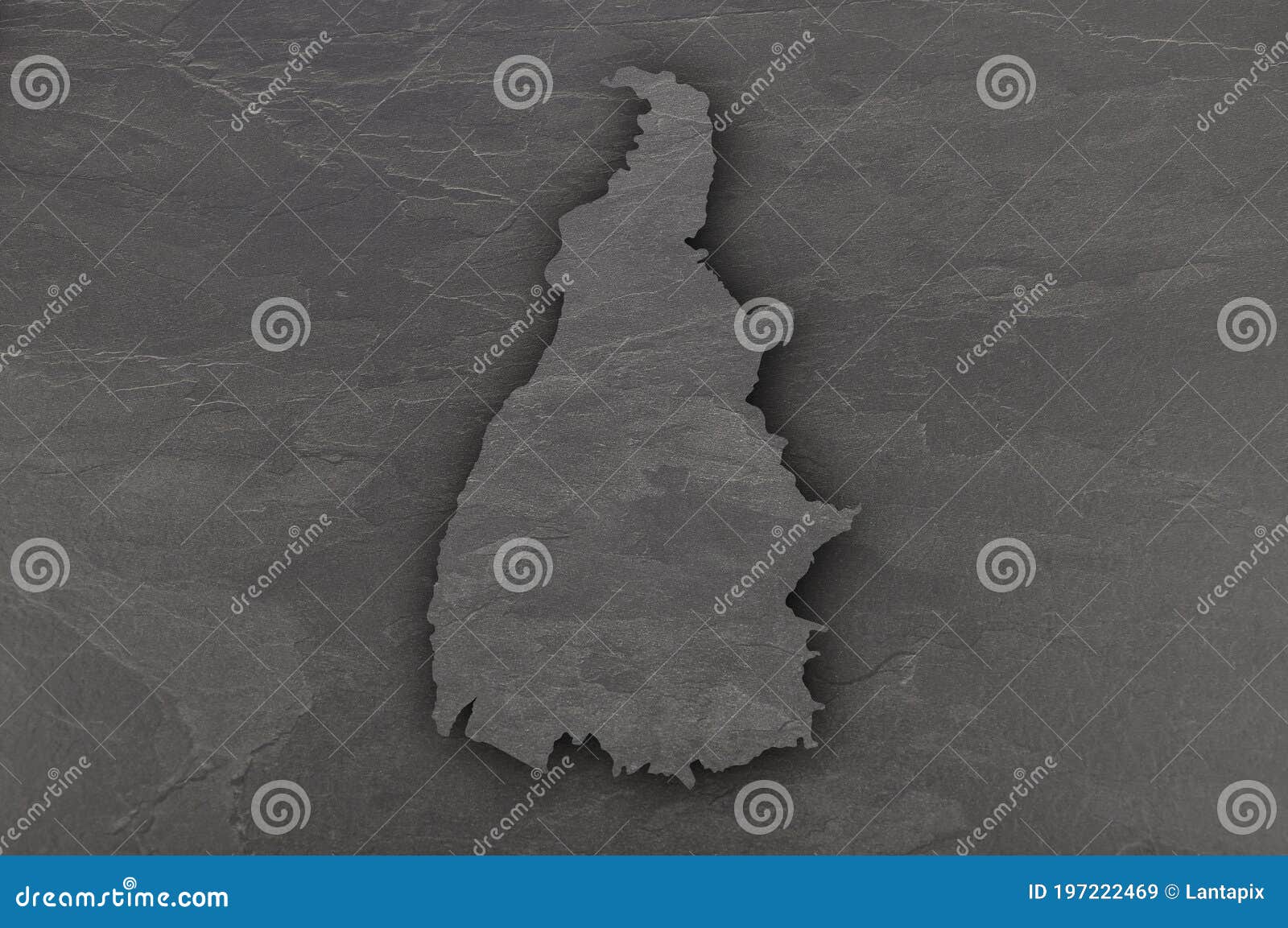 map of tocantins on dark slate