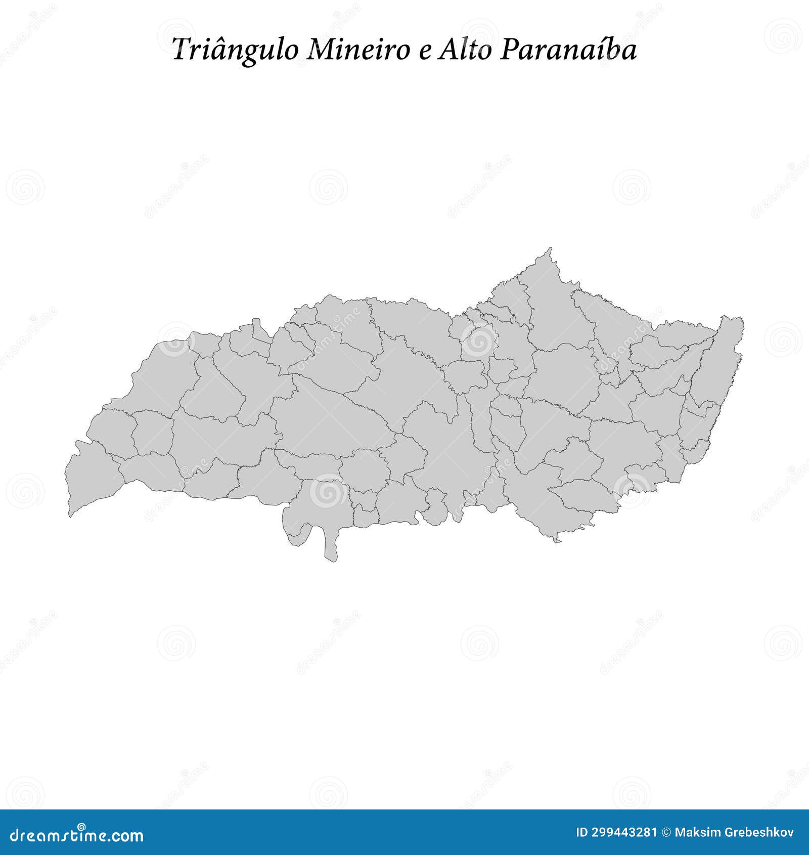 map of triangulo mineiro e alto paranaiba is a mesoregion in min