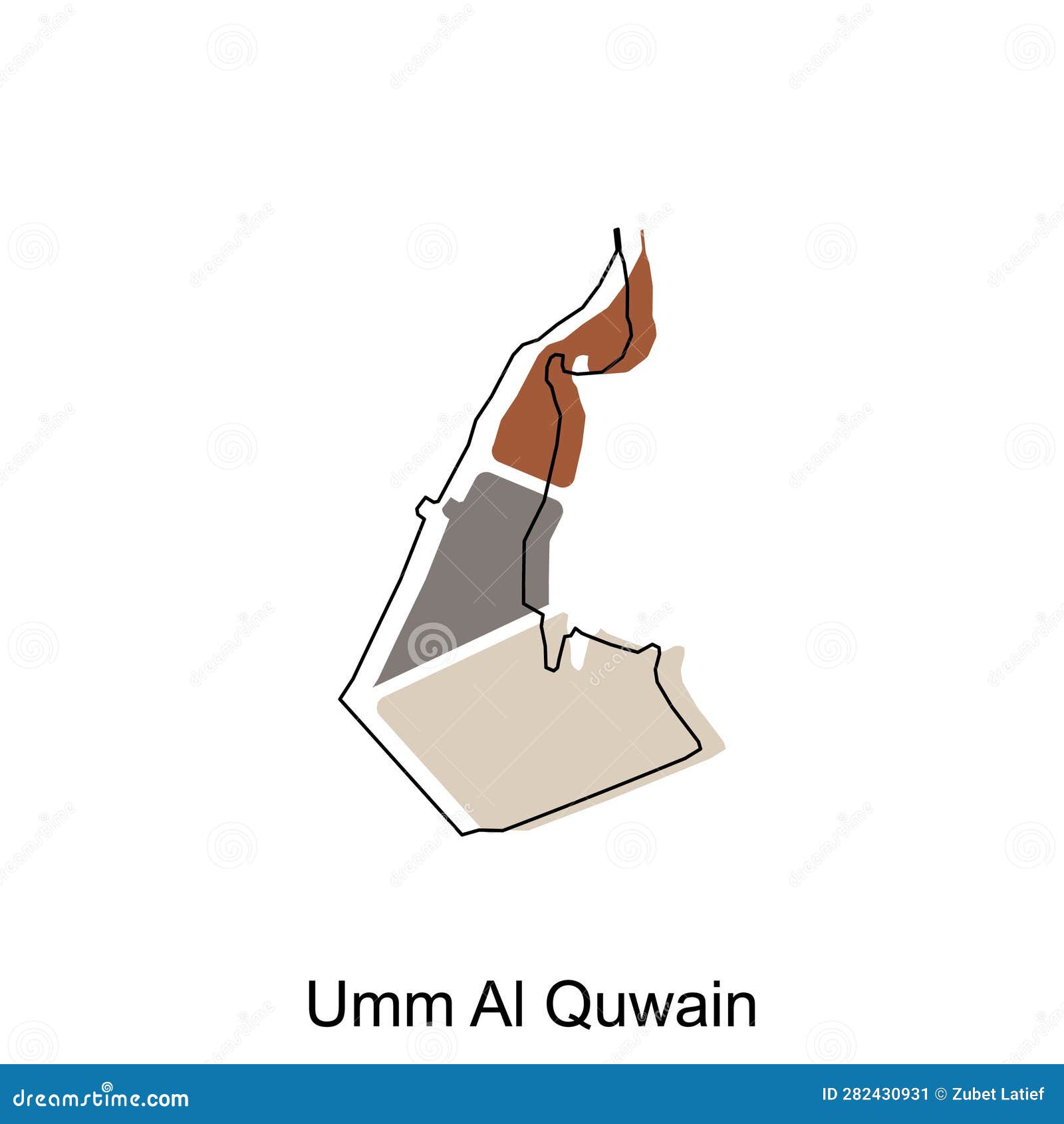 map of umm al quwain province of united emirate arab  , world map international  template with outline